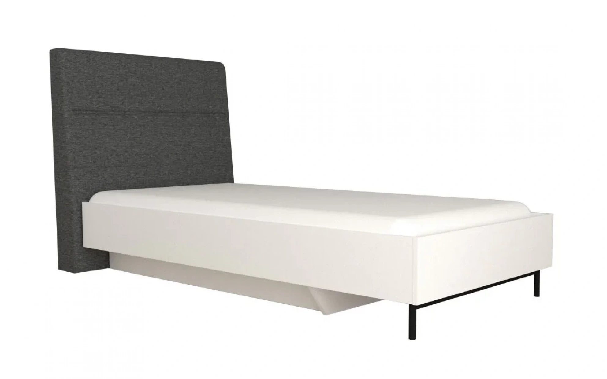 Blanco Bed Frame with Storage Case - 120 Cm