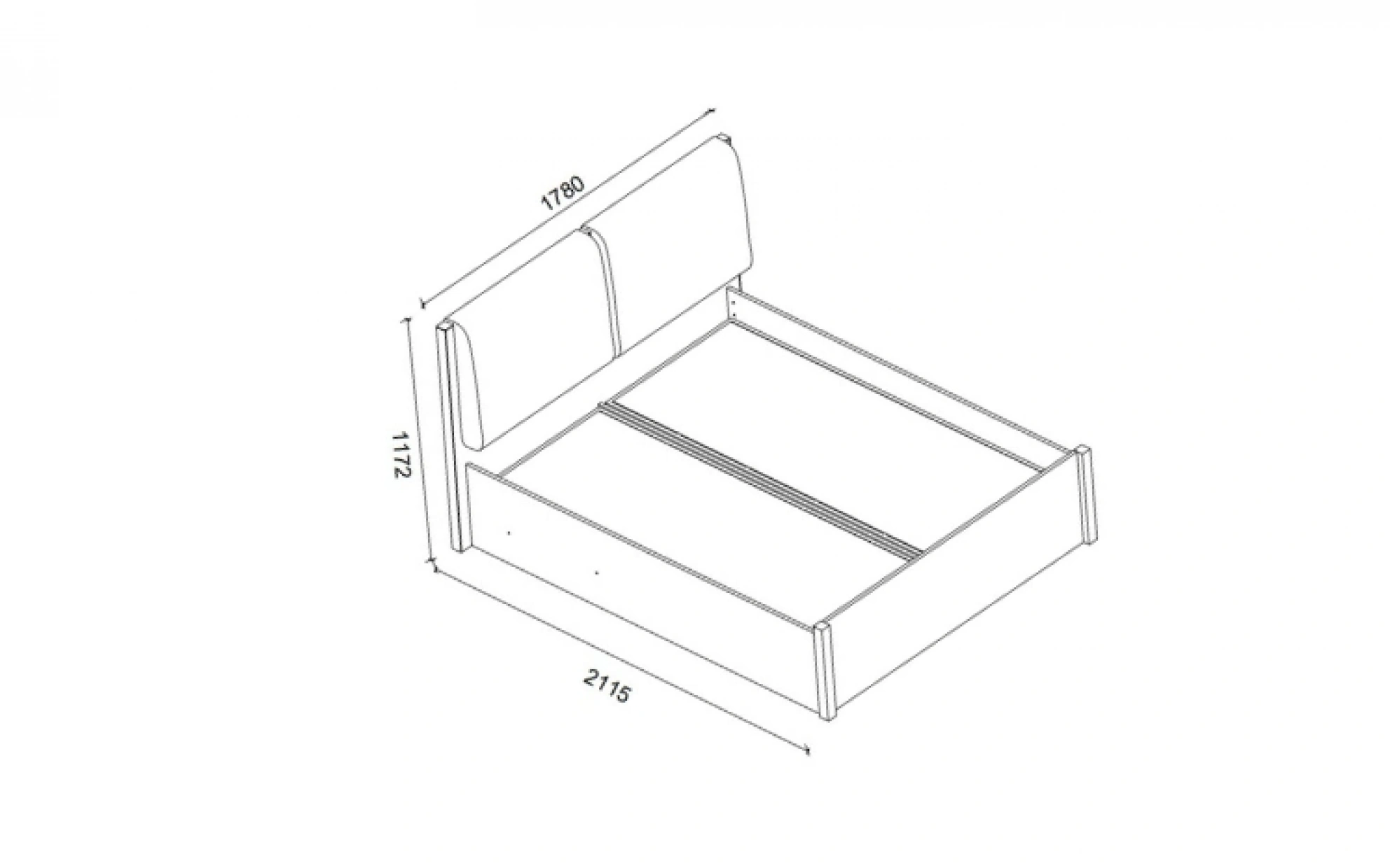 Brooklyn Bazalı Karyola Kasa - 160 Cm