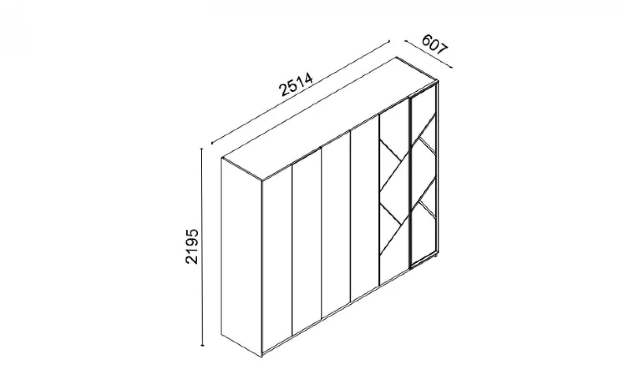 Floyd 6 Kapaklı Dolap