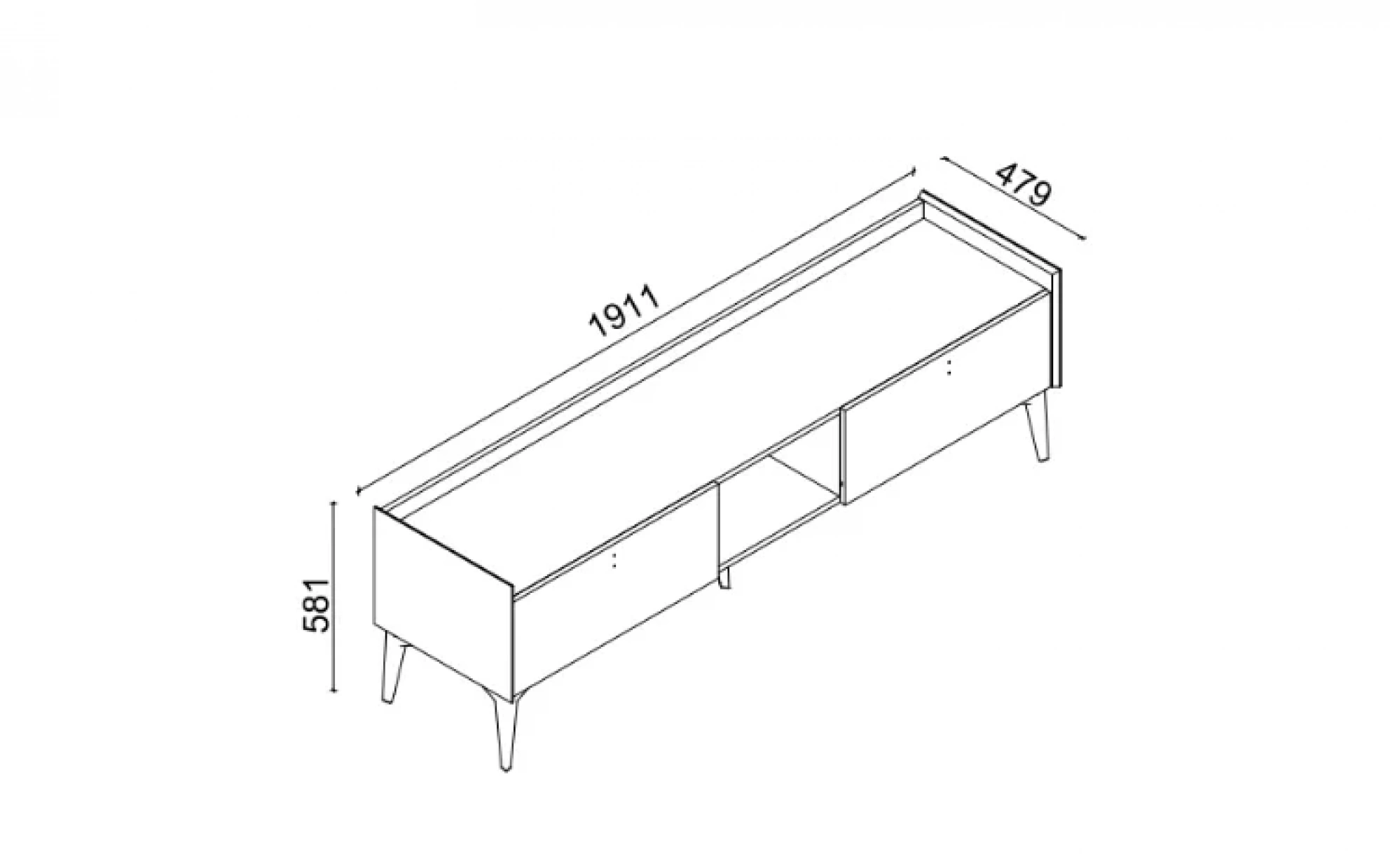 Hill Tv Alt Ünite - 191 Cm