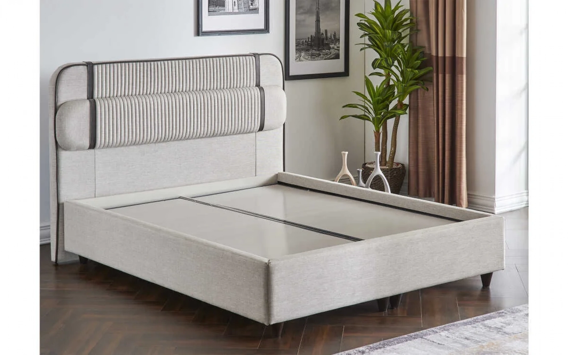 Linea Bazalı Karyola Kasa - 160 Cm