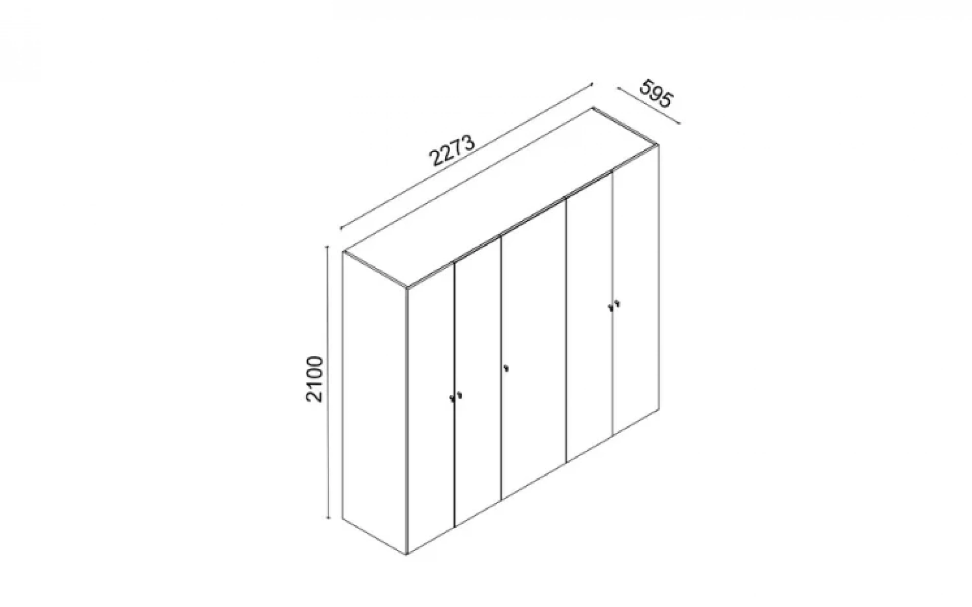 Metropol 5 Kapaklı Dolap