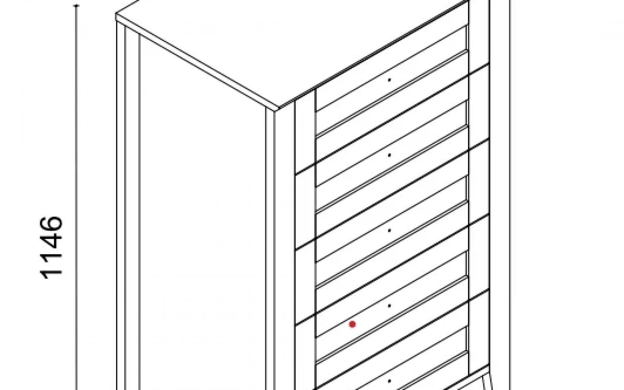 Monica Yüksek Şifonyer