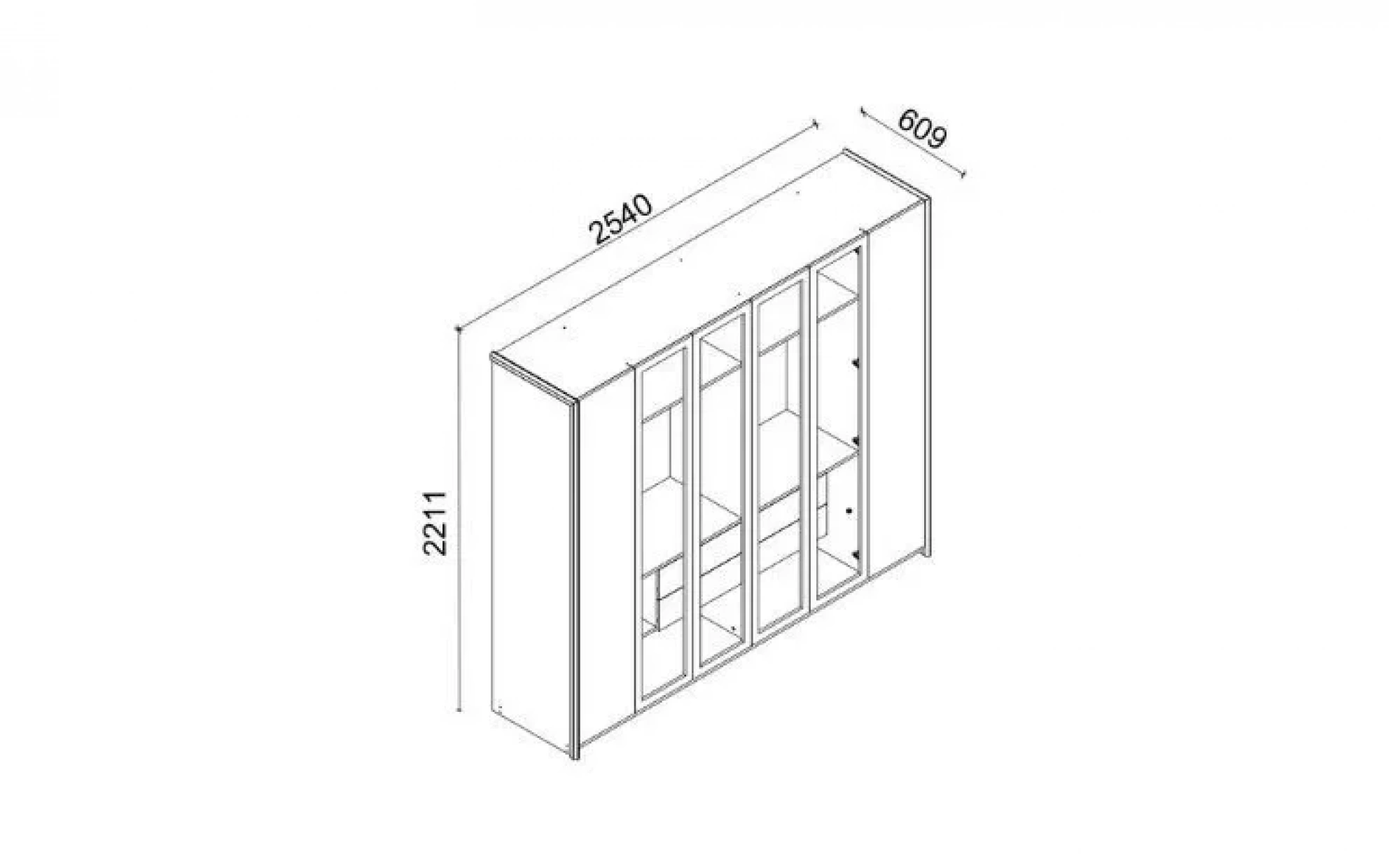 Narva 6 Kapaklı Dolap