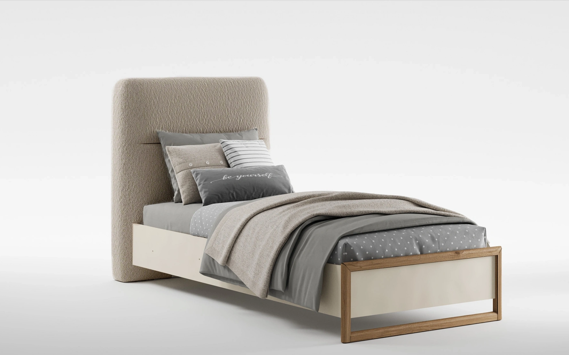 Narva Bed Frame with Base - 100 cm