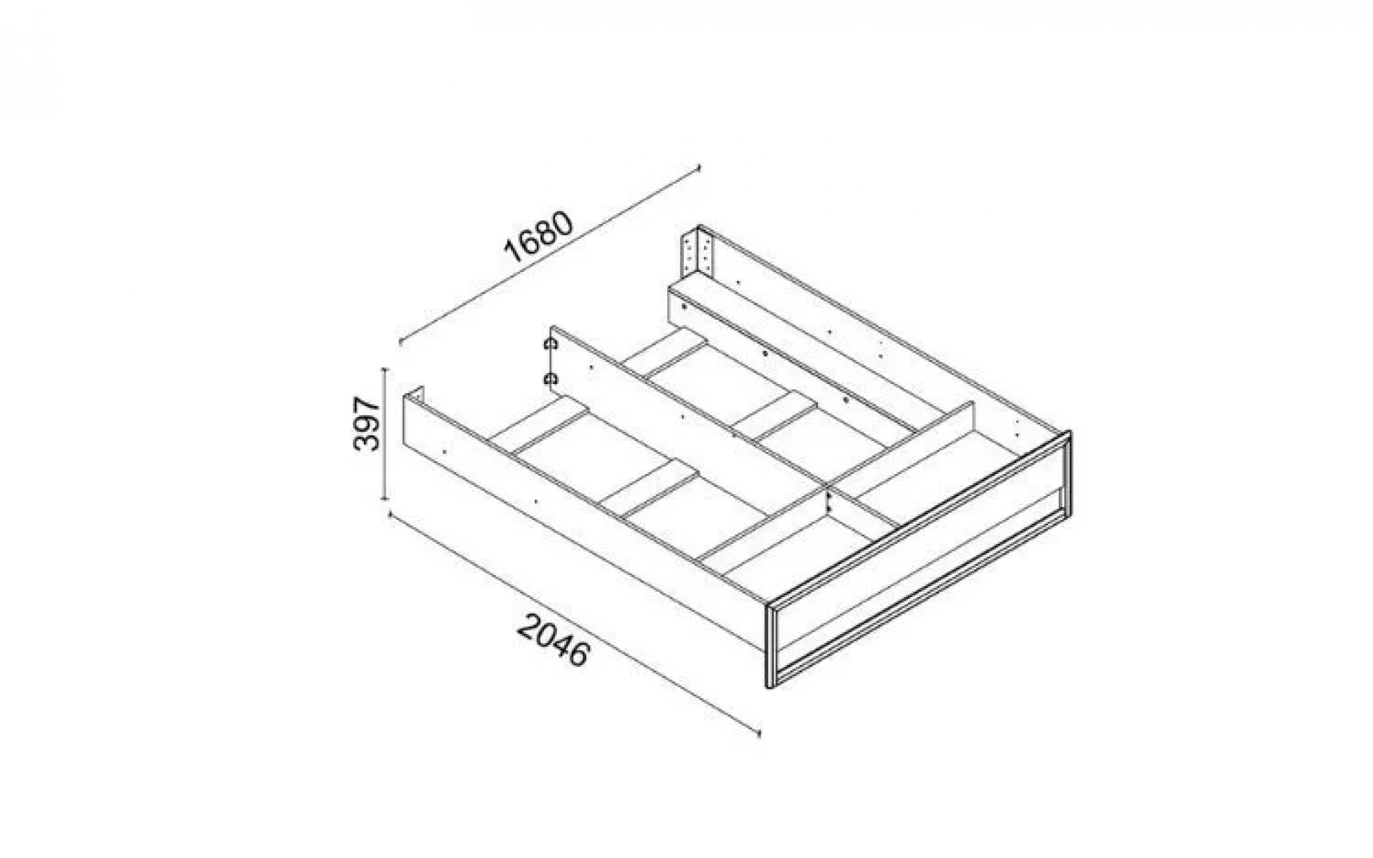 Narva Bazalı Karyola Kasa - 160 Cm