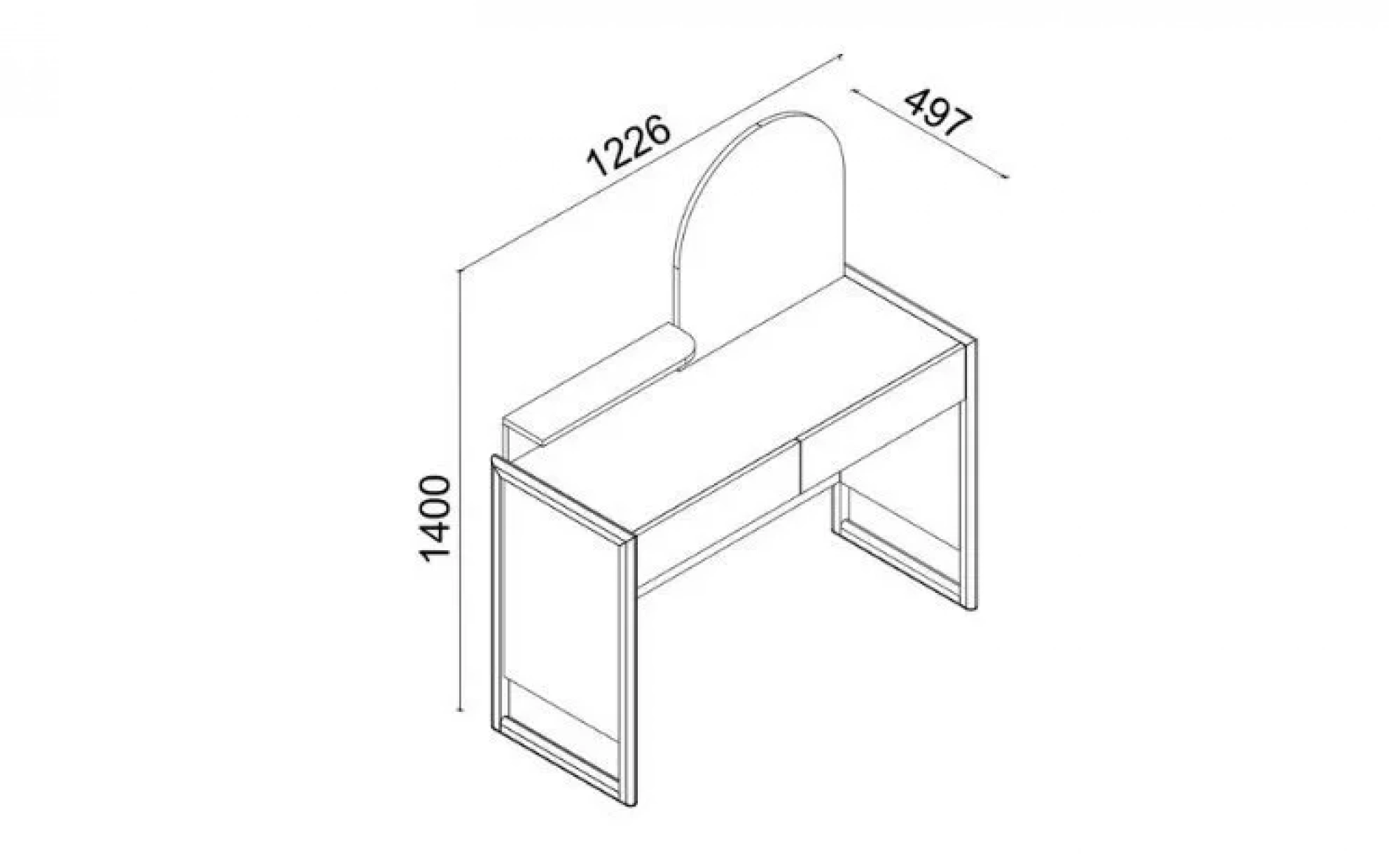 Narva Makyaj Masası & Dresuar