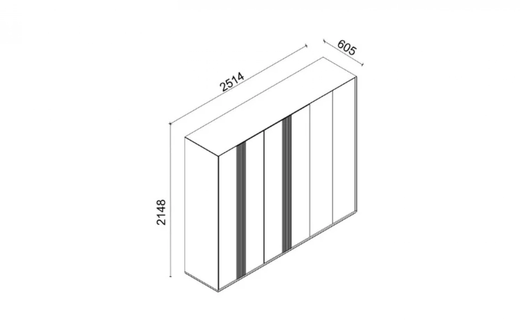 Raven 6 Kapaklı Dolap