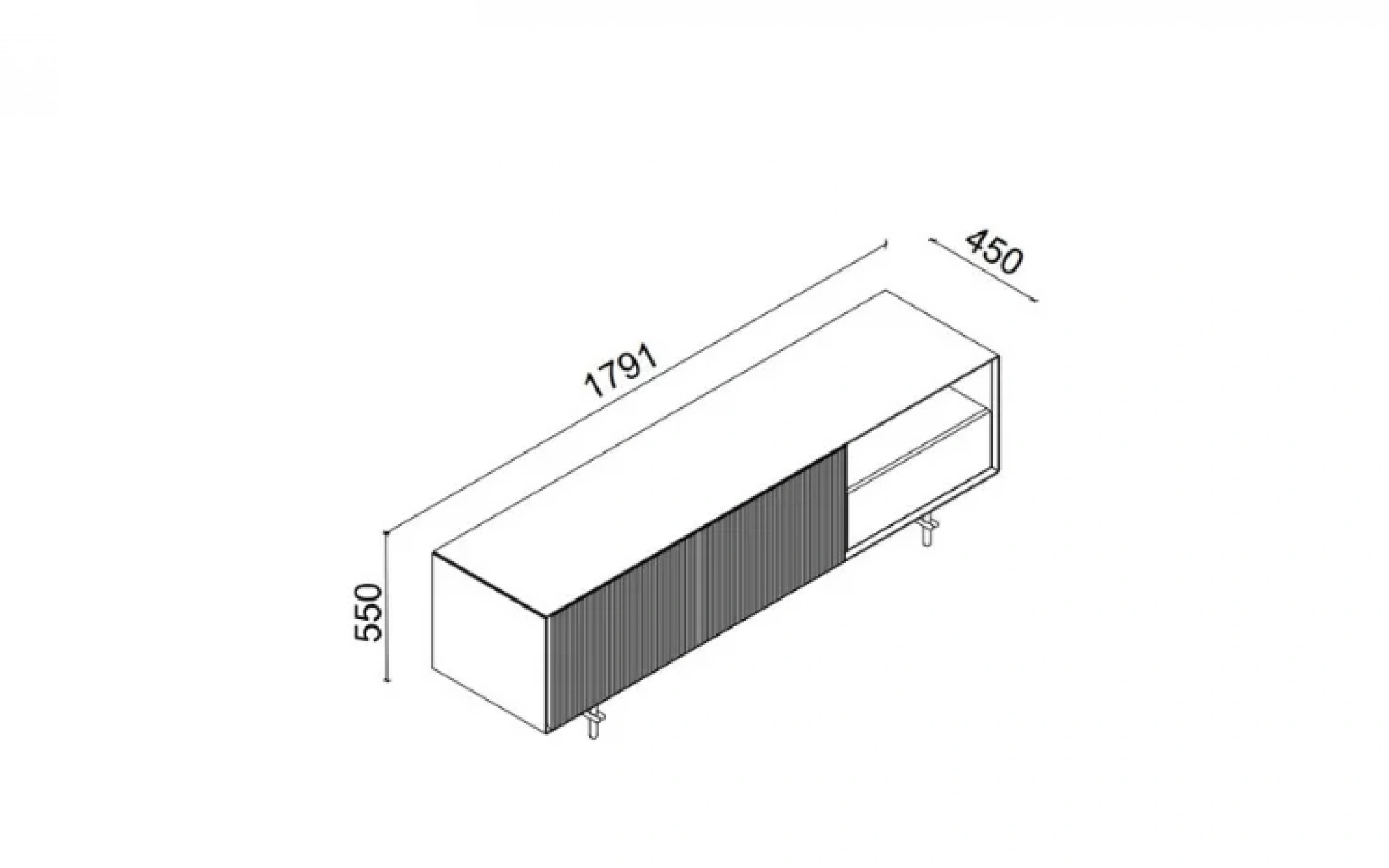 Raven Tv Alt Ünite - 180 Cm