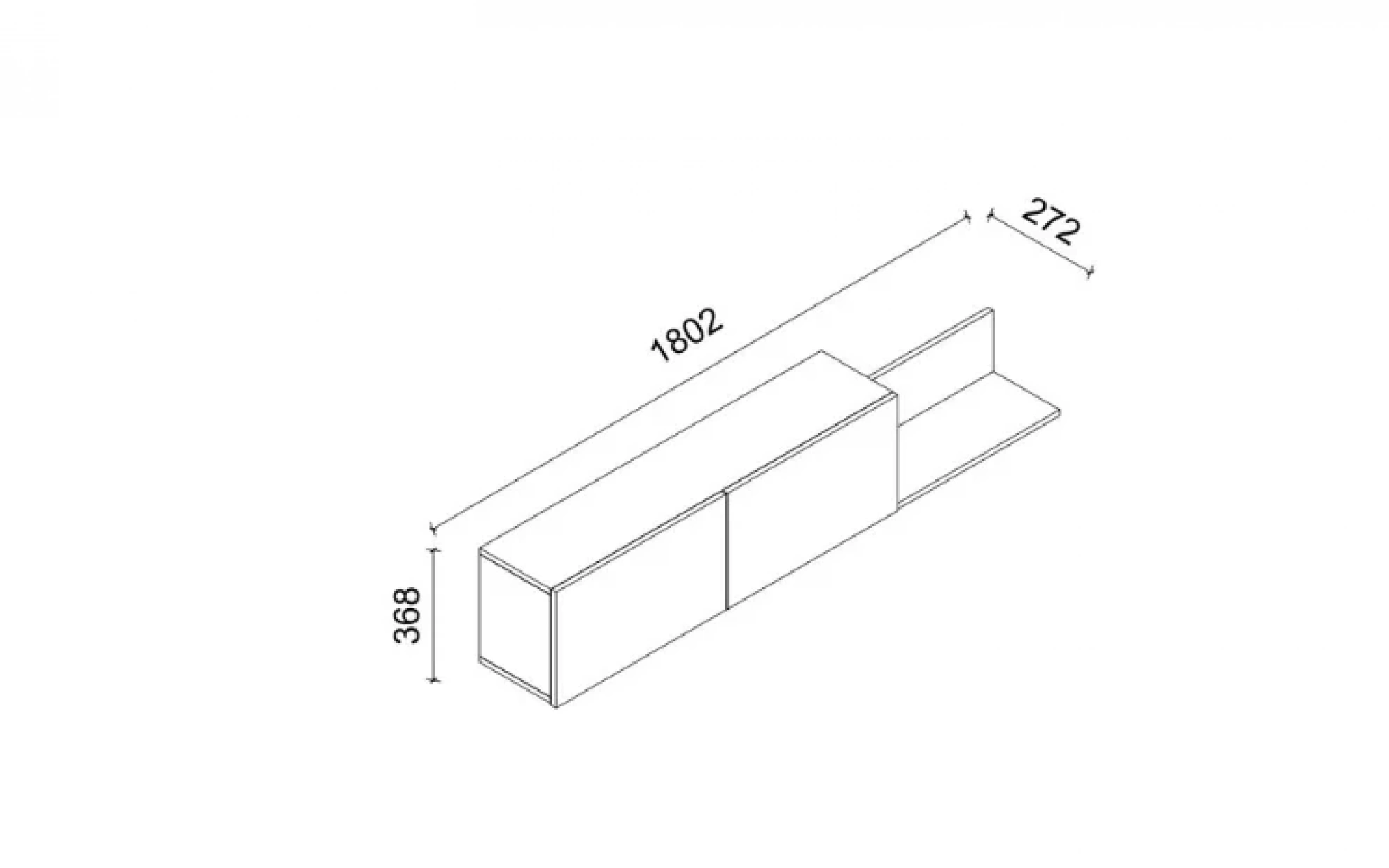Raven TV Top Wall Module