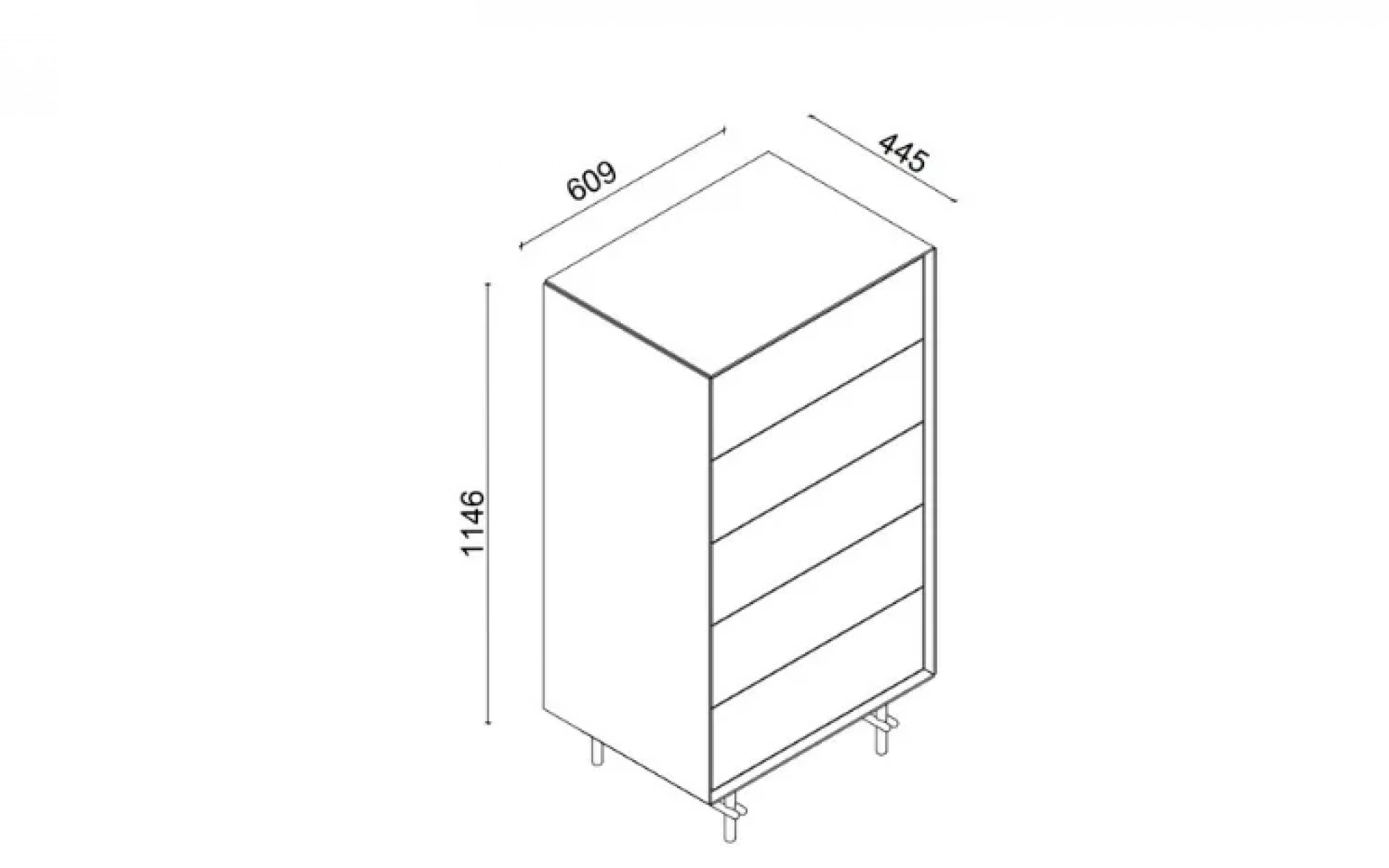Raven Yüksek Şifonyer