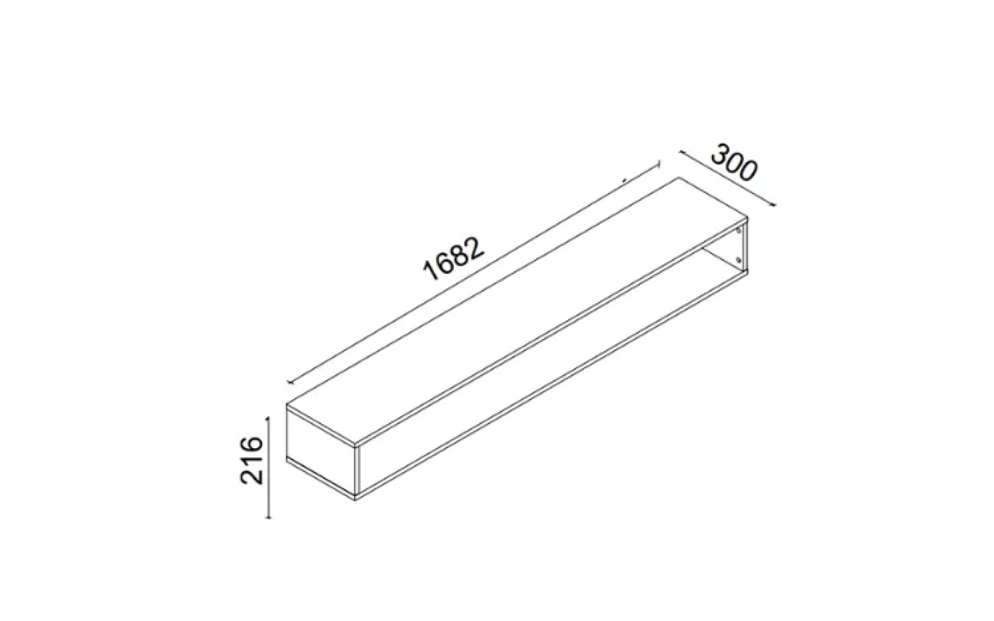 Sepia Tv Üst Duvar Modülü