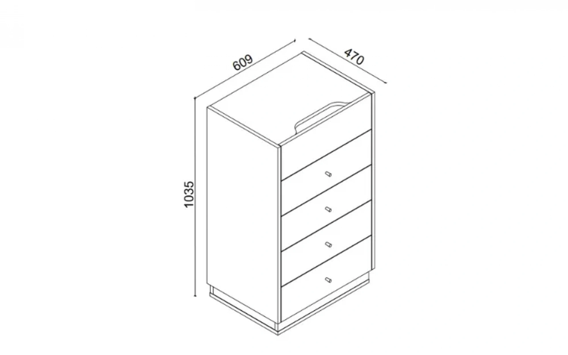 Sepia Yüksek Şifonyer