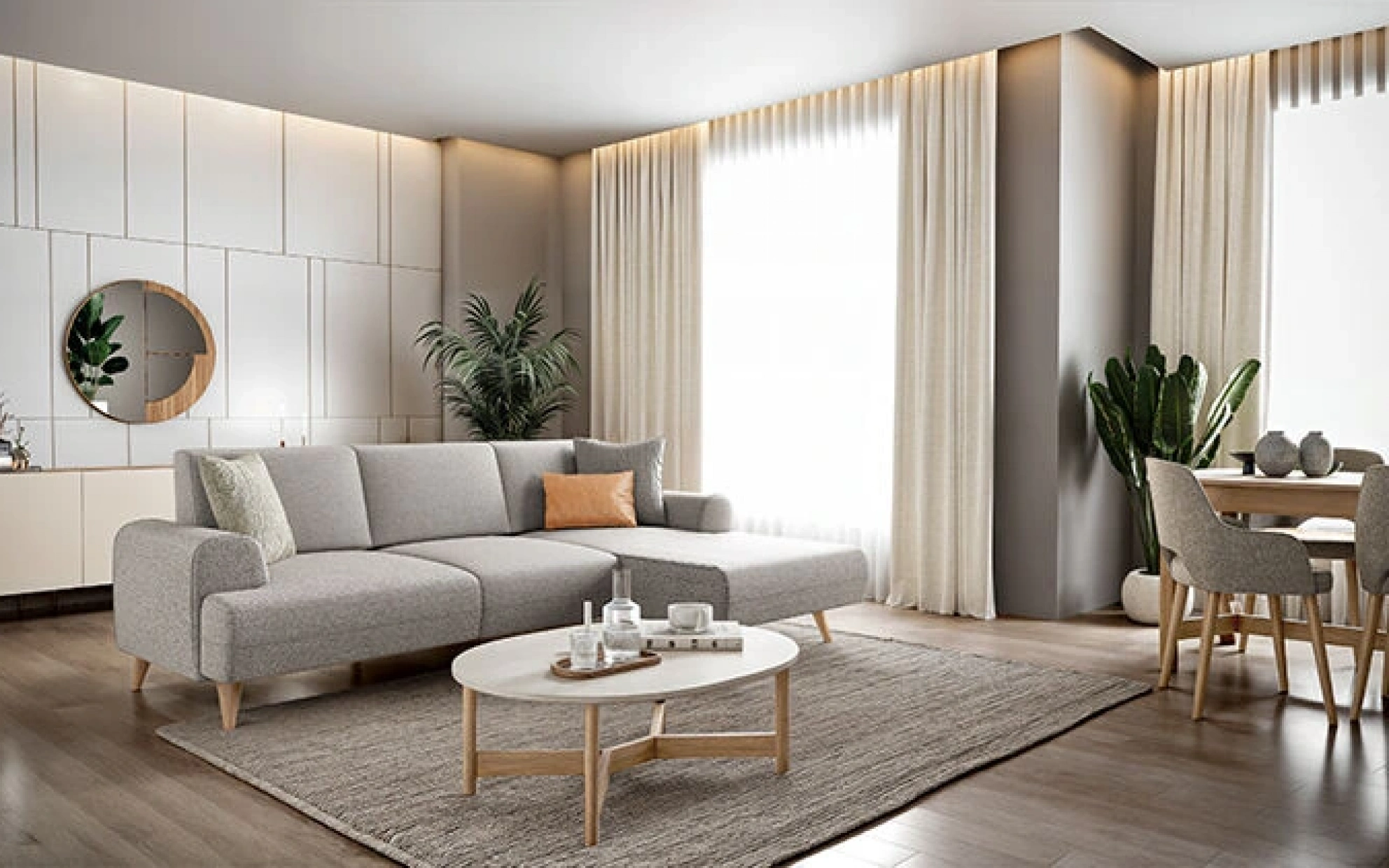 Violet Sol Köşe Koltuk