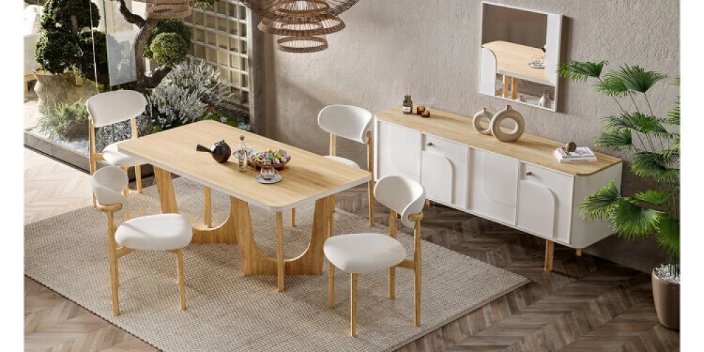 Oasis Yemek Odası: Bohem Bir Tarzla Sofralarınıza Sıcaklık ve Şıklık Katın