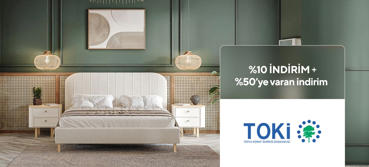 Toki ile %10 İndirim!