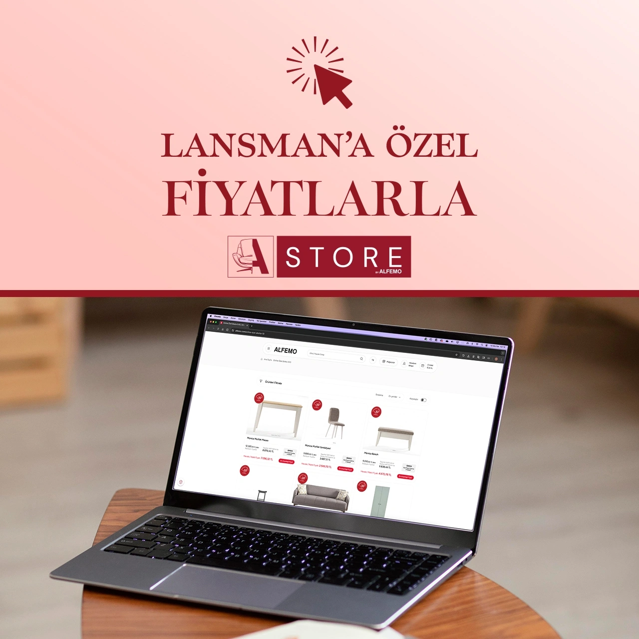 Online Özel Ürünlerde Lansman' a Özel İndirim!