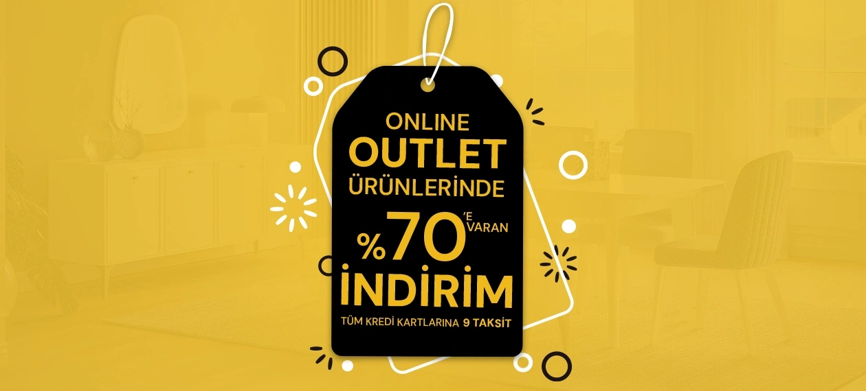 Outlet Ürünlerinde İndirim!