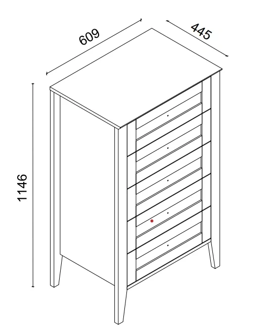 Monica Yüksek Şifonyer