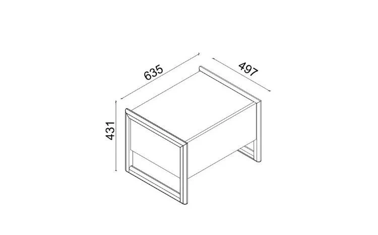 Narva Tek Çekmeceli Komodin