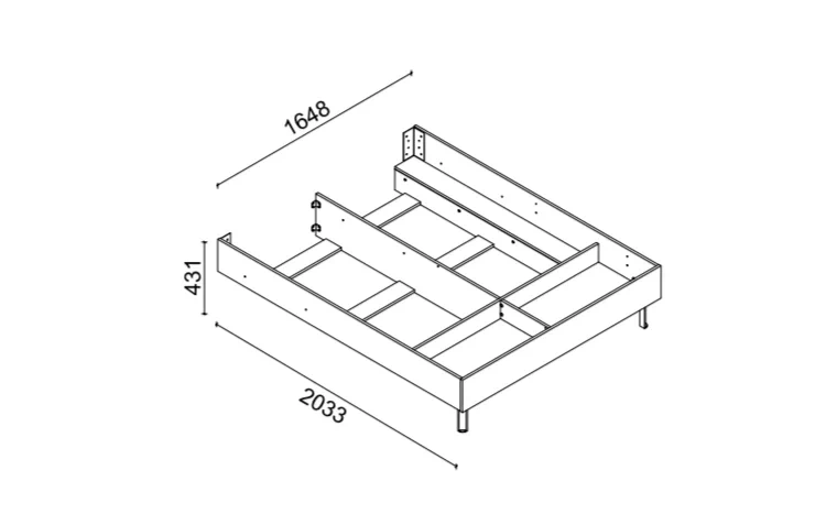 Oasis Bazalı Karyola - 160 Cm