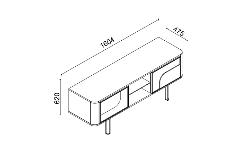 Oasis Tv Alt Ünite - 160 Cm
