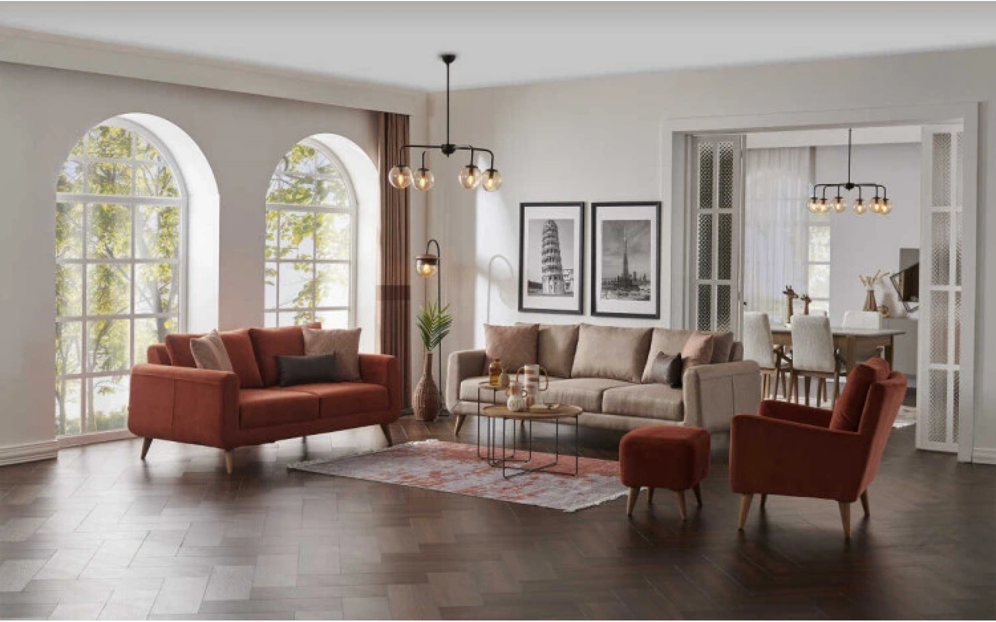 Amber Sofa Set