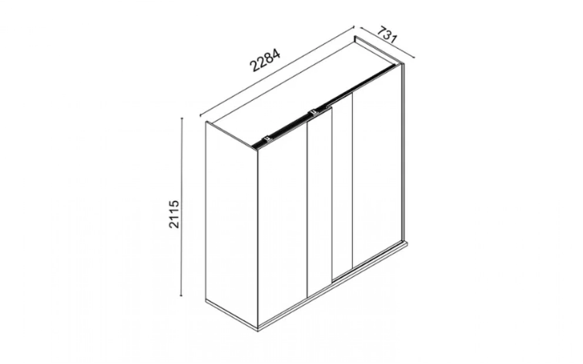 Hill Sliding Door Wardrobe