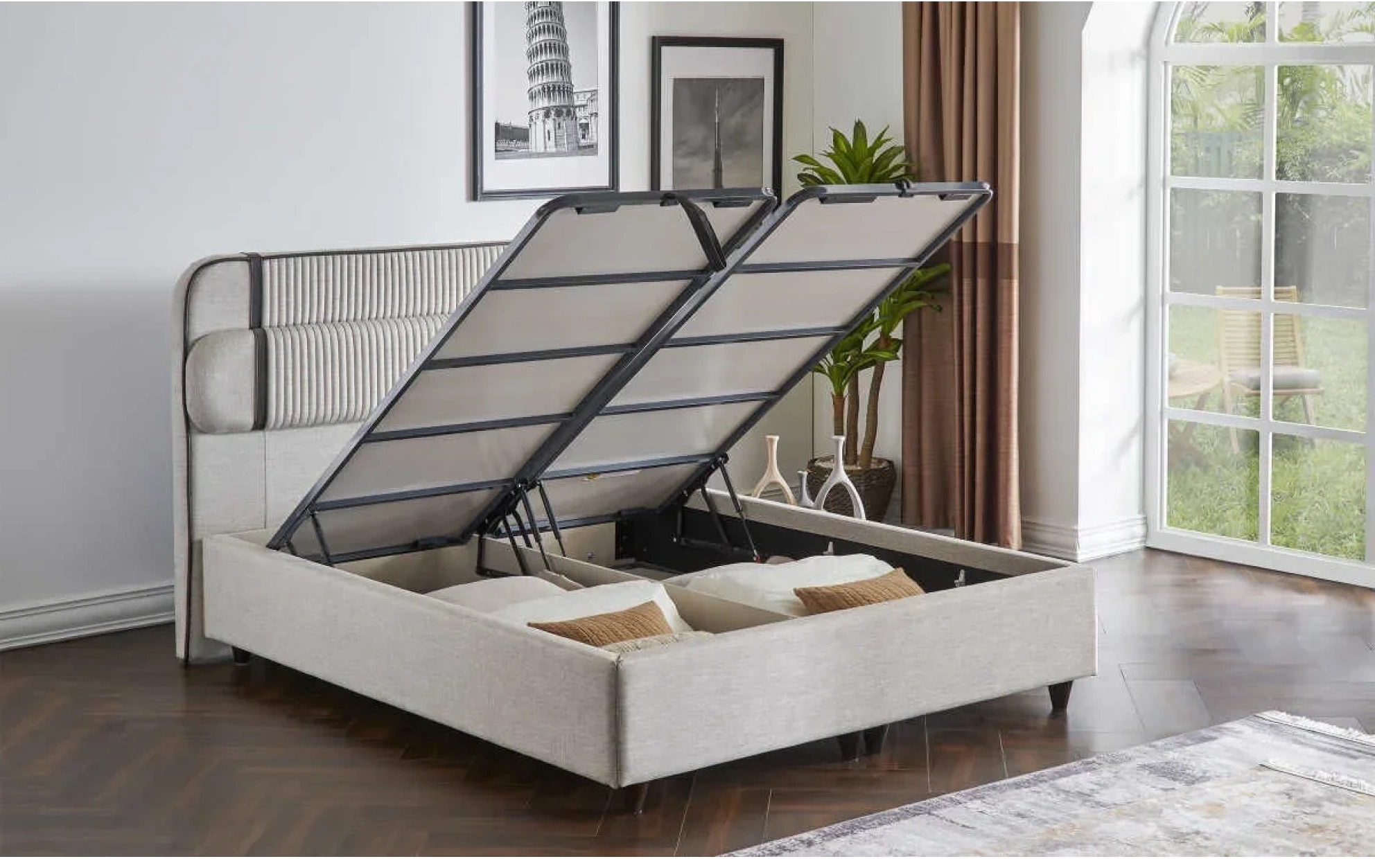 Linea Başlıksız Bazalı Karyola - 160 Cm