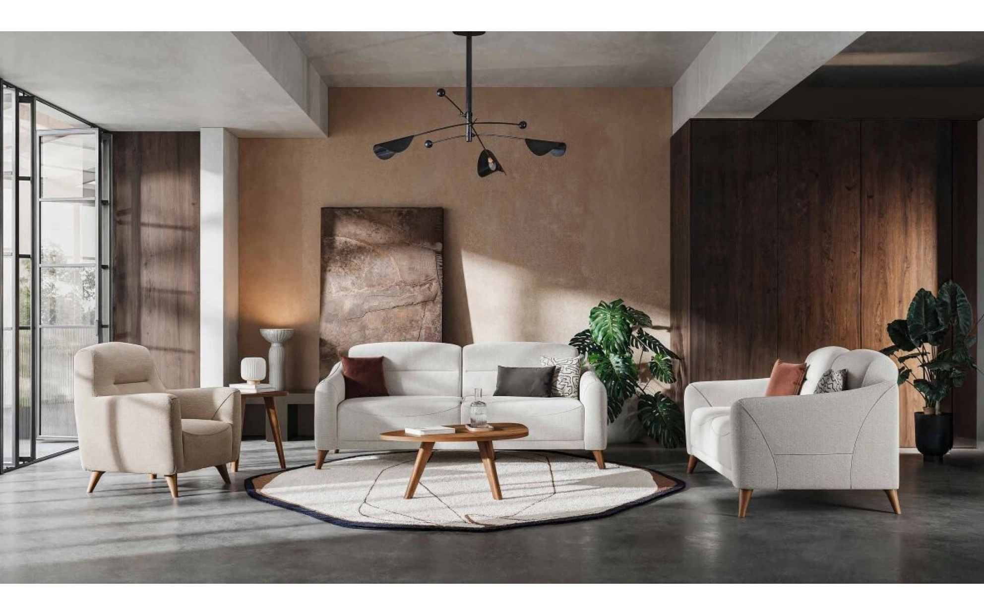 Mira Sandıklı 3-Seater Sofa