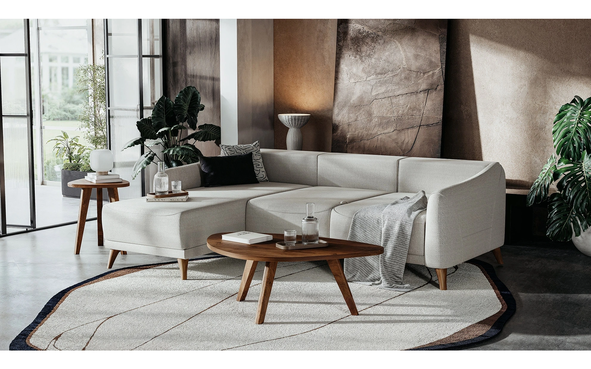 Mira Corner Sofa Set