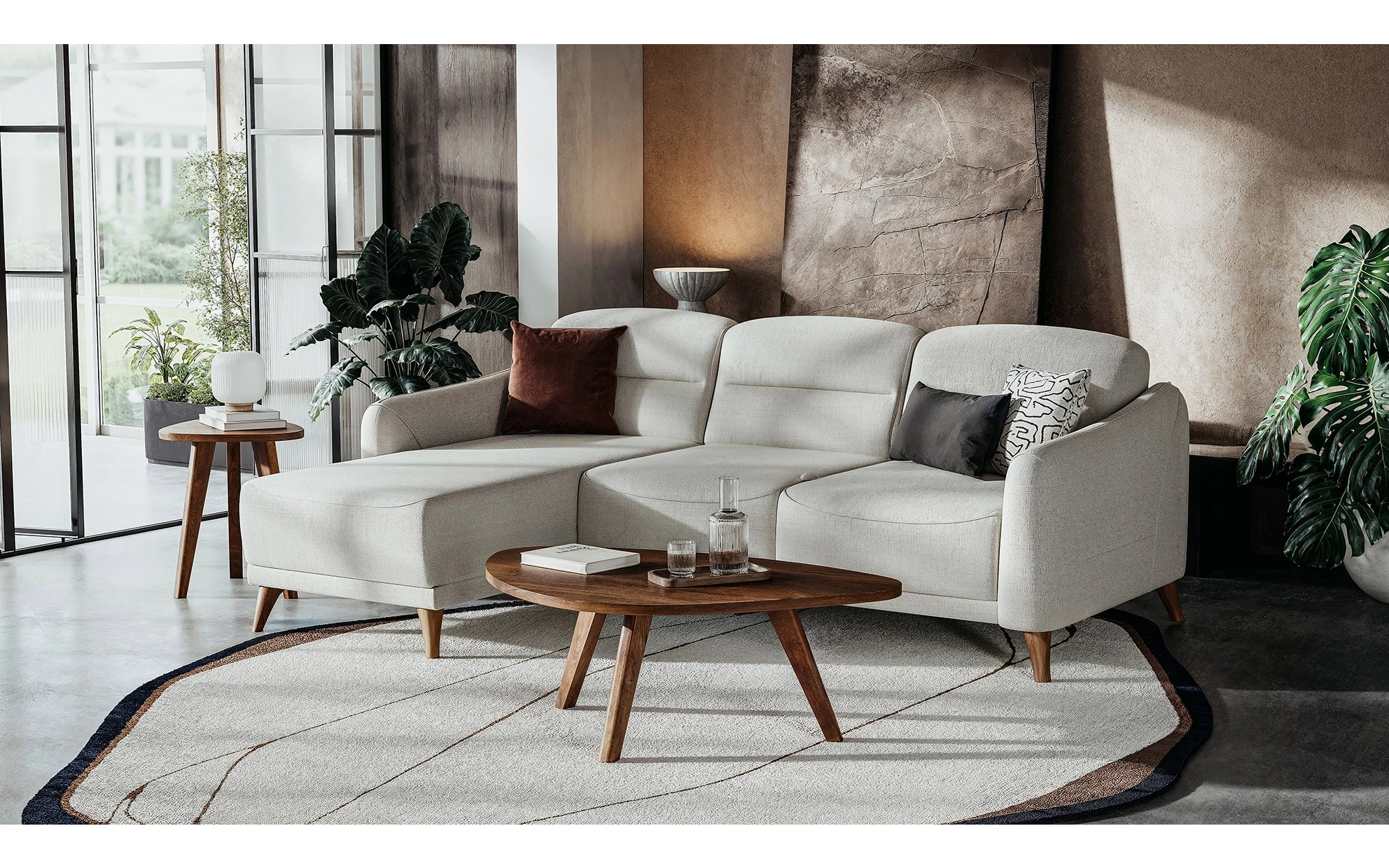 Mira Corner Sofa Set