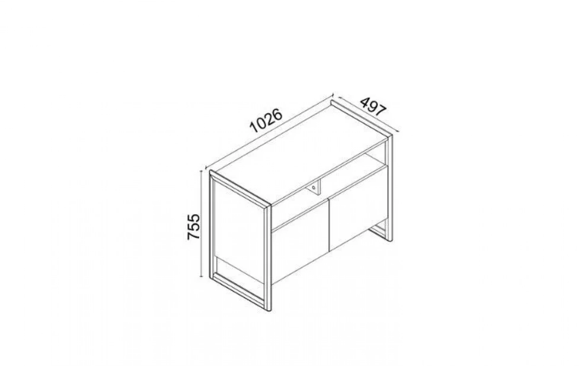 Narva TV Base Unit - 100 cm