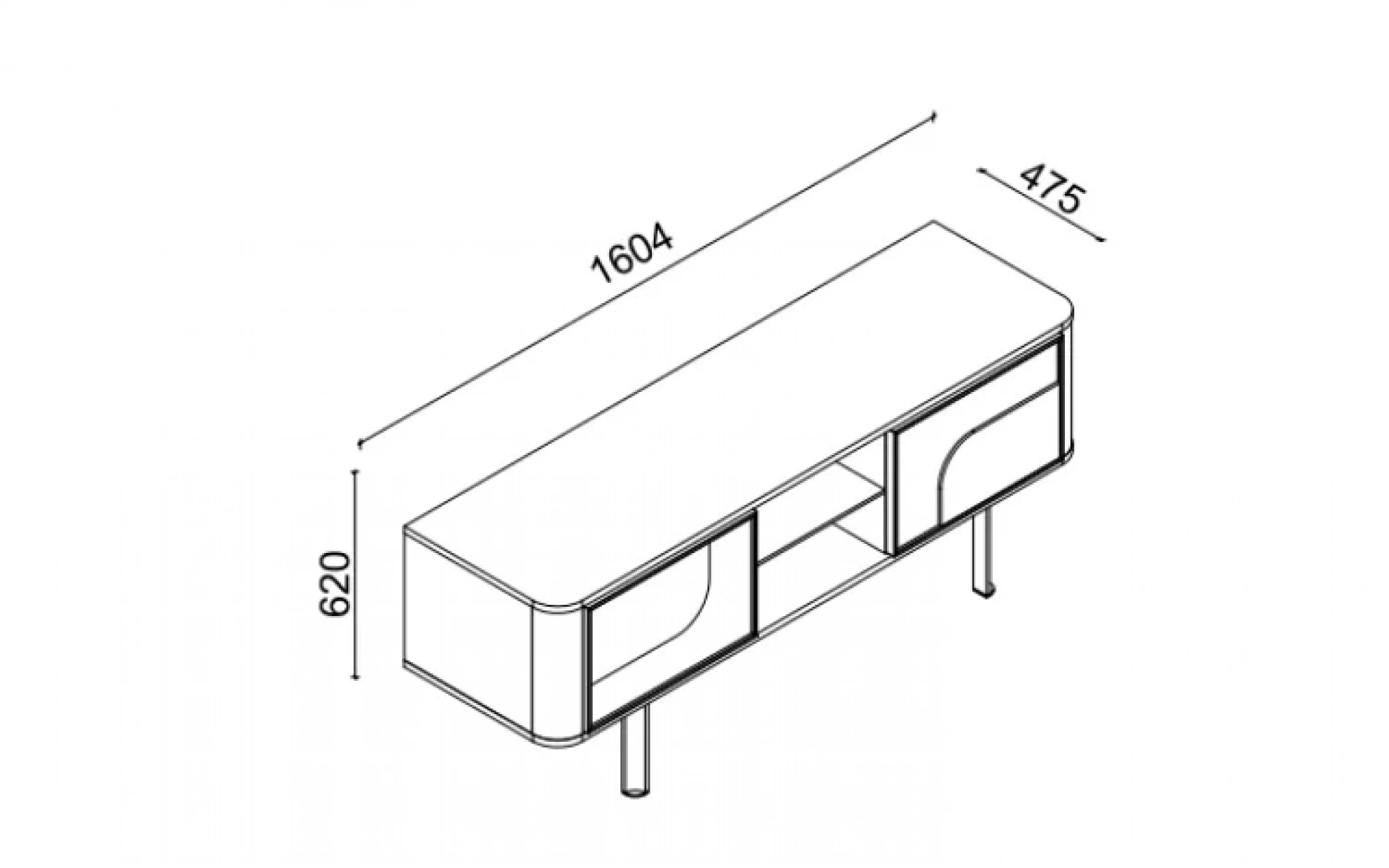 Oasis TV Base Unit - 160 cm