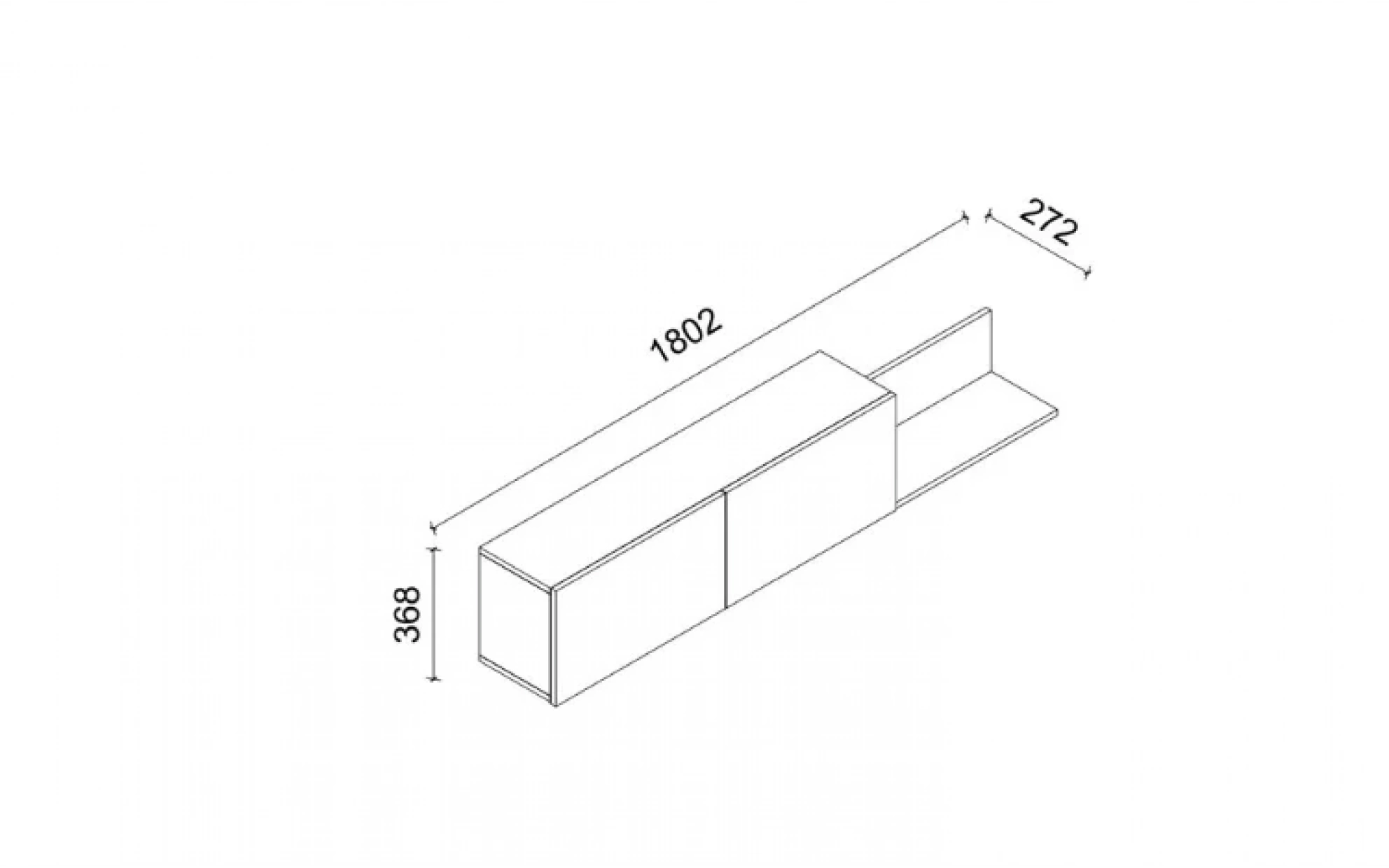 Raven TV Top Wall Module