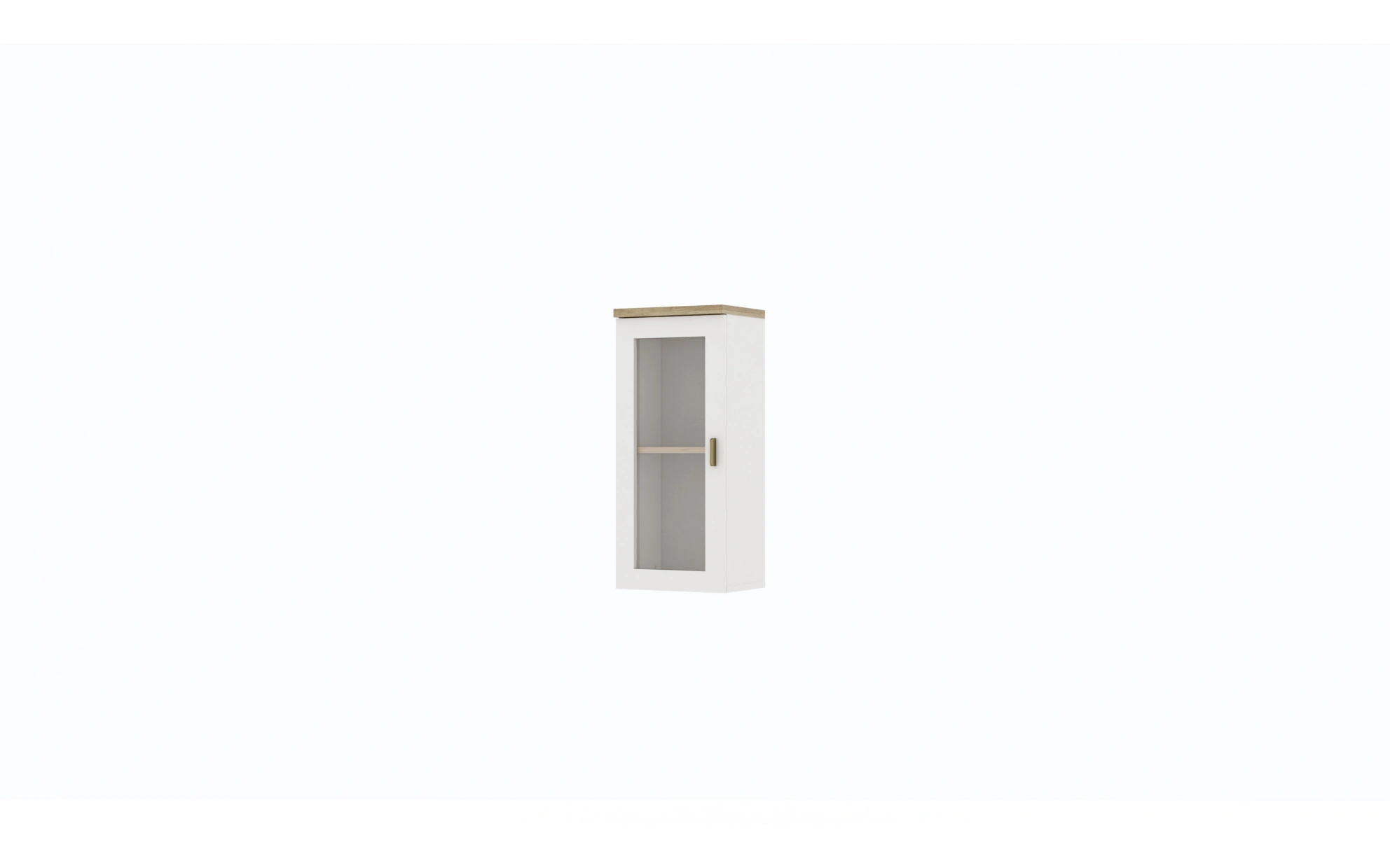 Rovena TV Top Hanging Cabinet - Glass Door