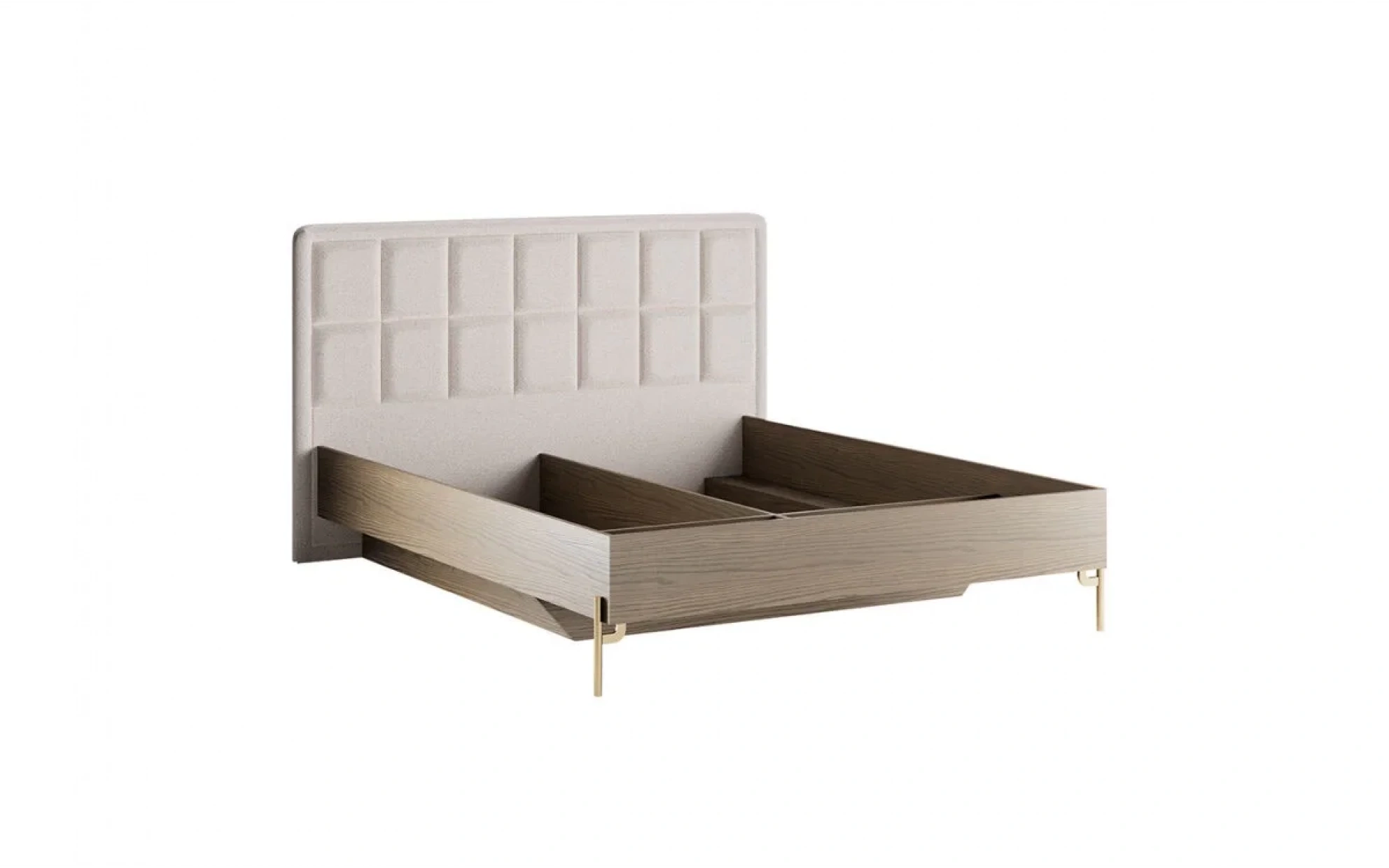 Sepia Başlıksız Bazalı Karyola - 160 Cm