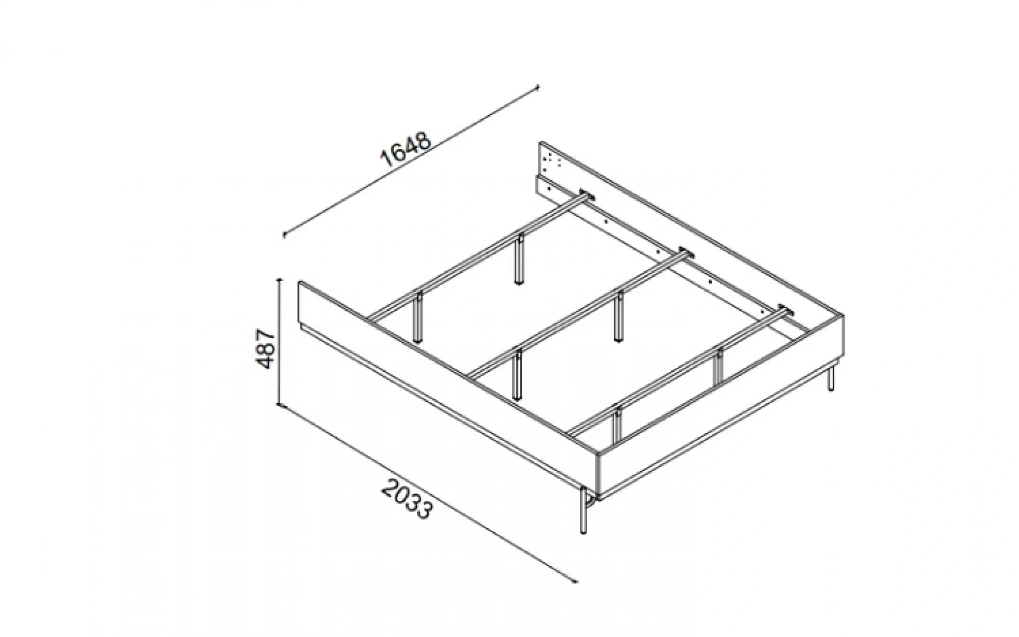 Sepia Bed Frame - 160 cm