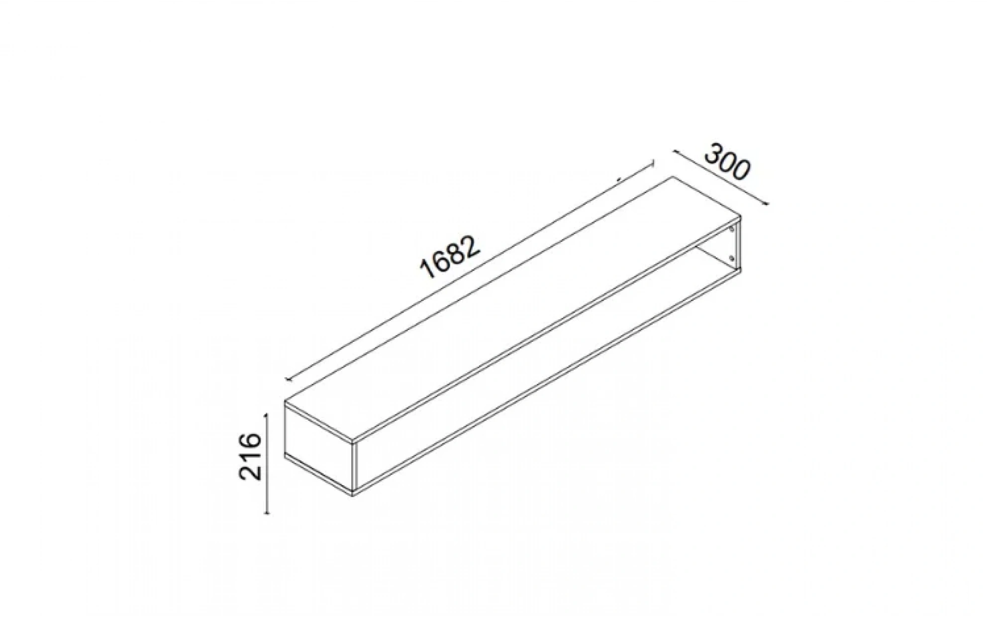Sepia TV Top Wall Module
