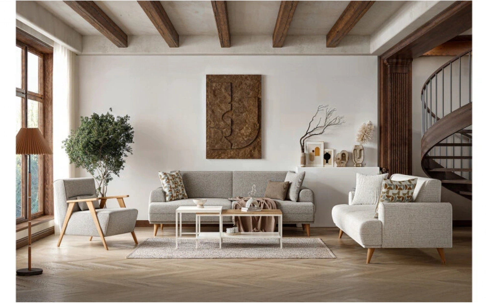 Violet Sofa Set