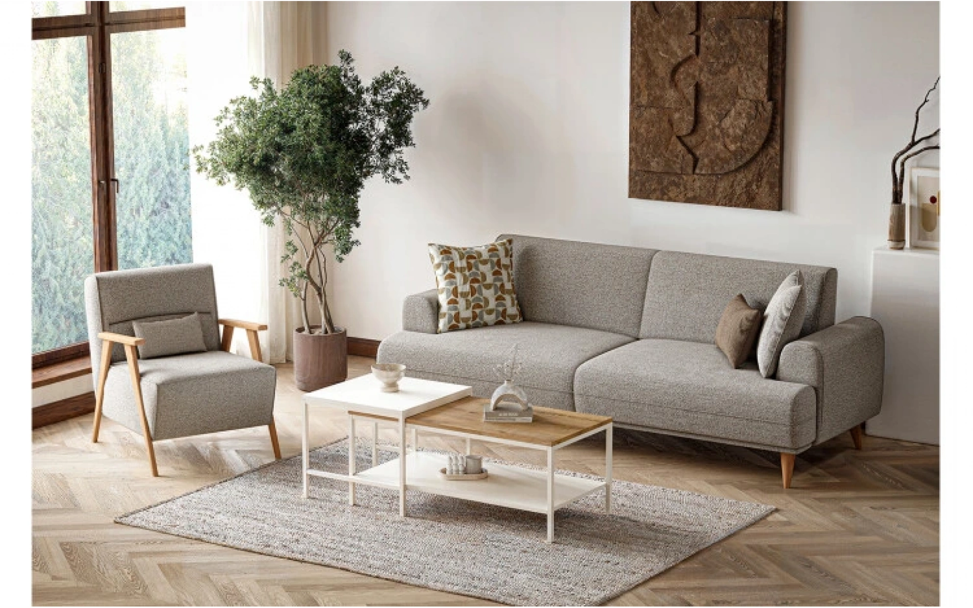 Violet Sofa Set