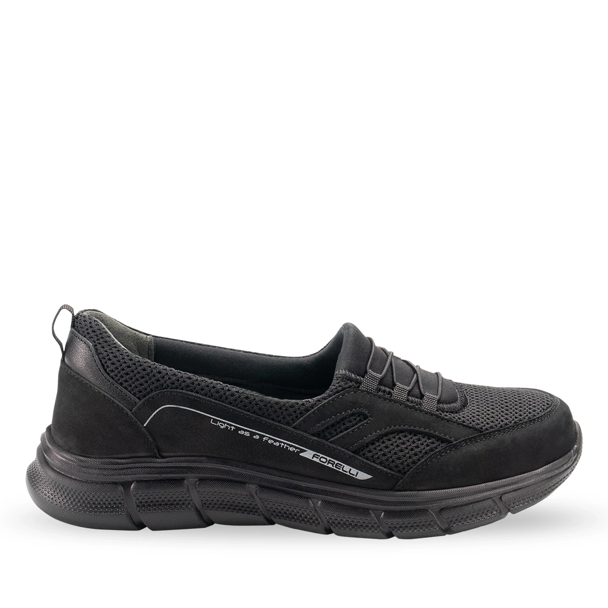 FORELLİ FEMME-G KADIN COMFORT SPOR BABET AYAKKABI SİYAH