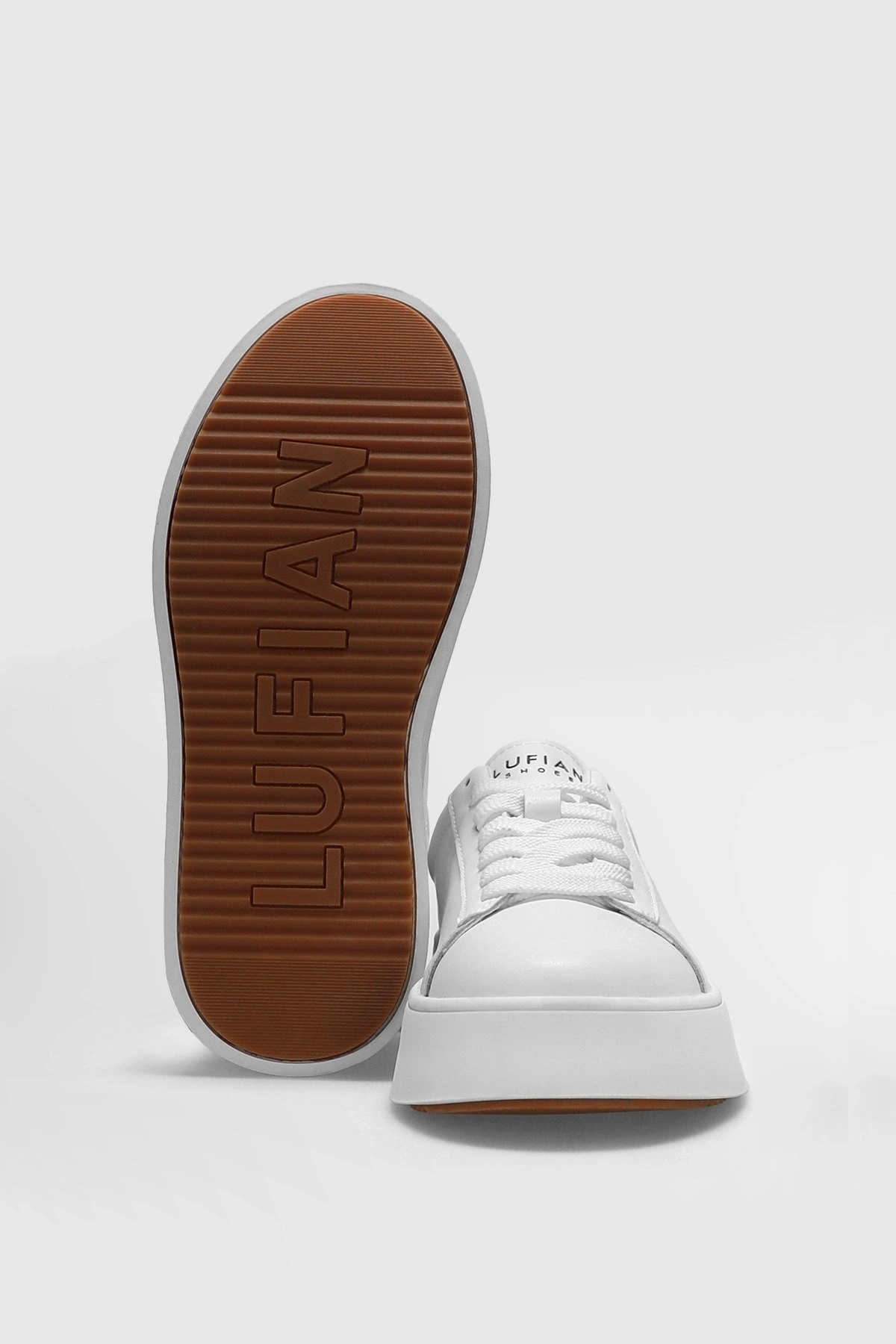 LUFIAN ADEL KADIN DERİ SNEAKER AYAKKABI BEYAZ