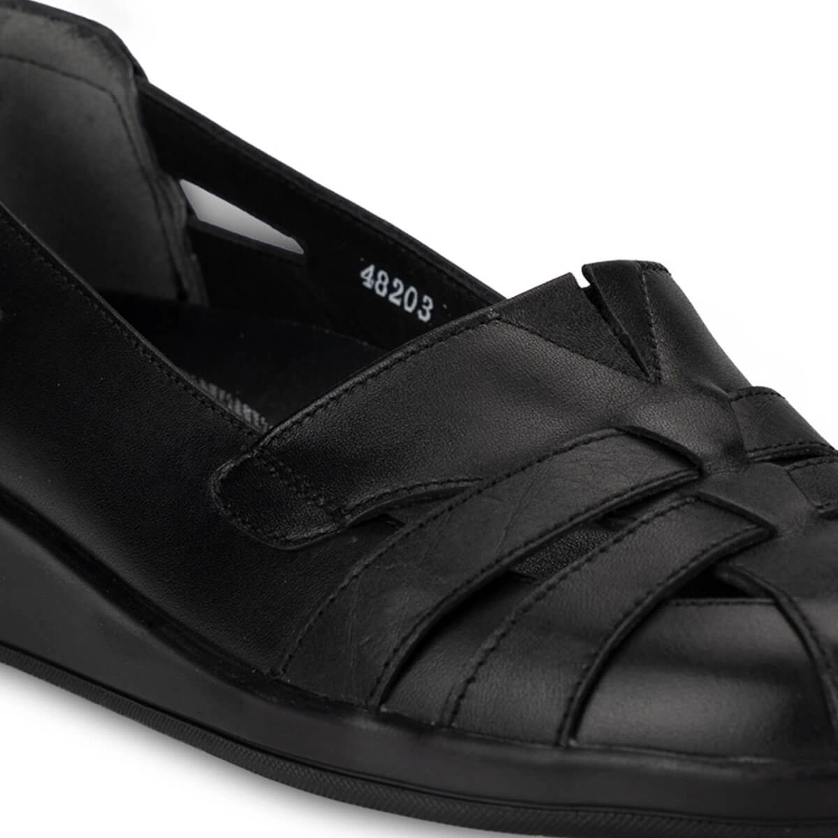 FORELLİ VANESA-H KADIN DERİ COMFORT AYAKKABI SİYAH