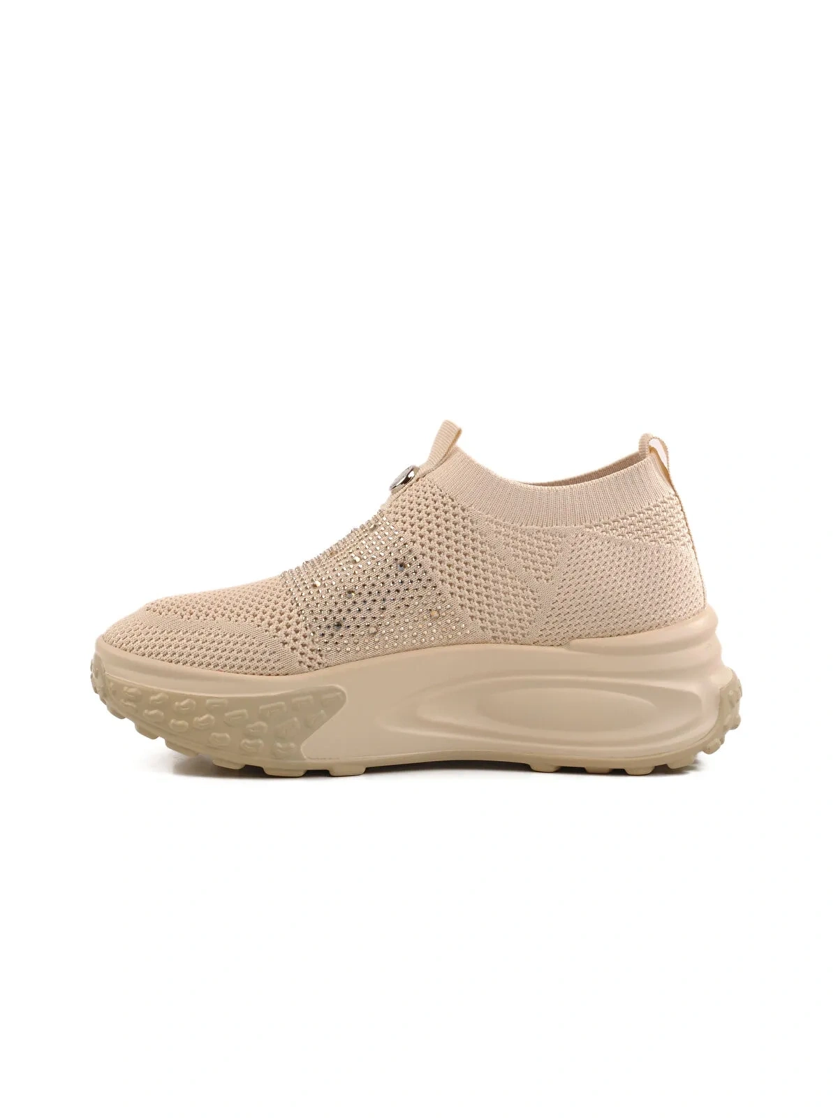 GUJA 26Y305-4 KADIN STREÇ TRİKO HAFİF GÜNLÜK SPOR AYAKKABI BEJ