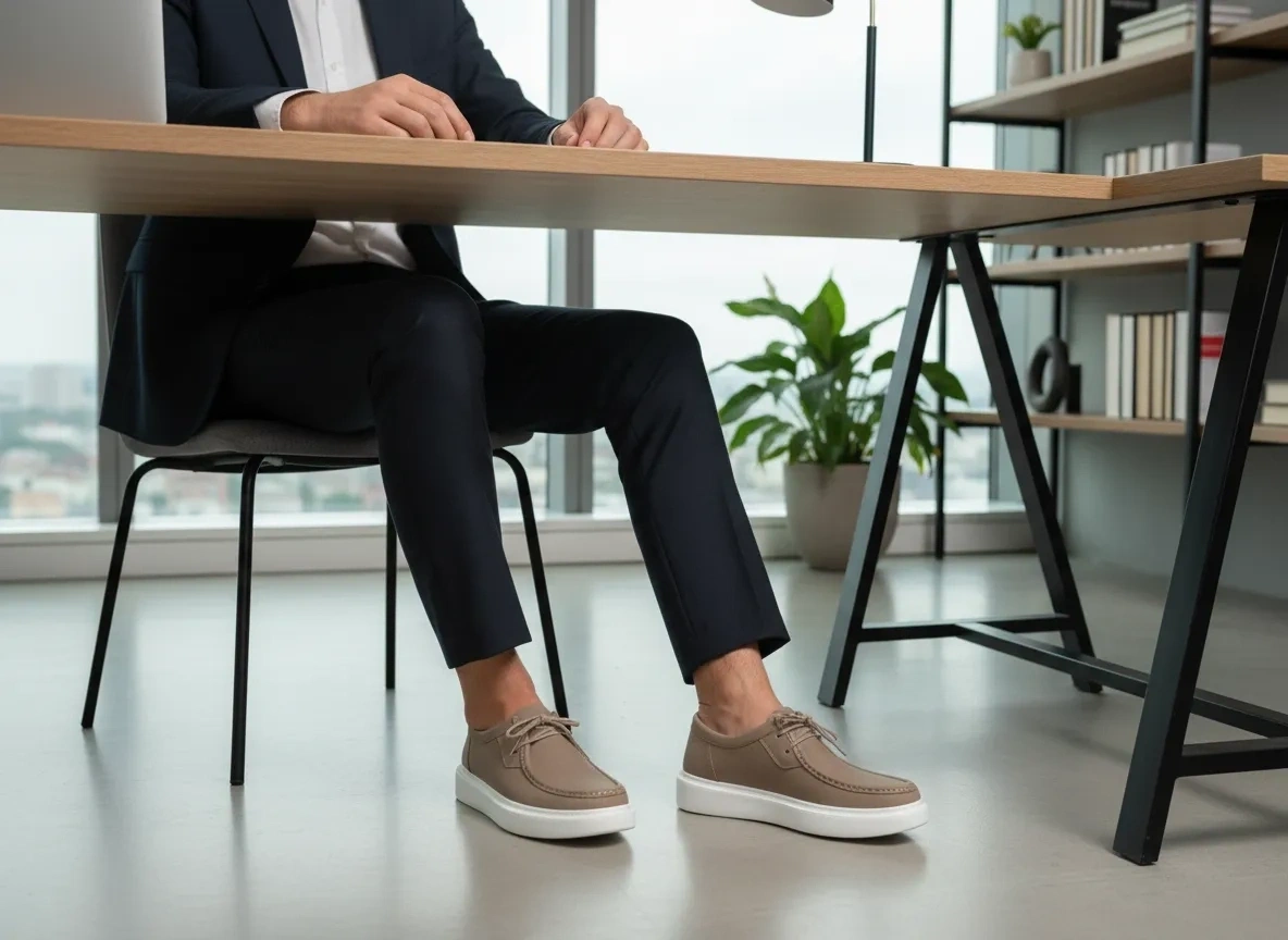 VOYAGER 6796 ERKEK DERİ GÜNLÜK AYAKKABI KUM