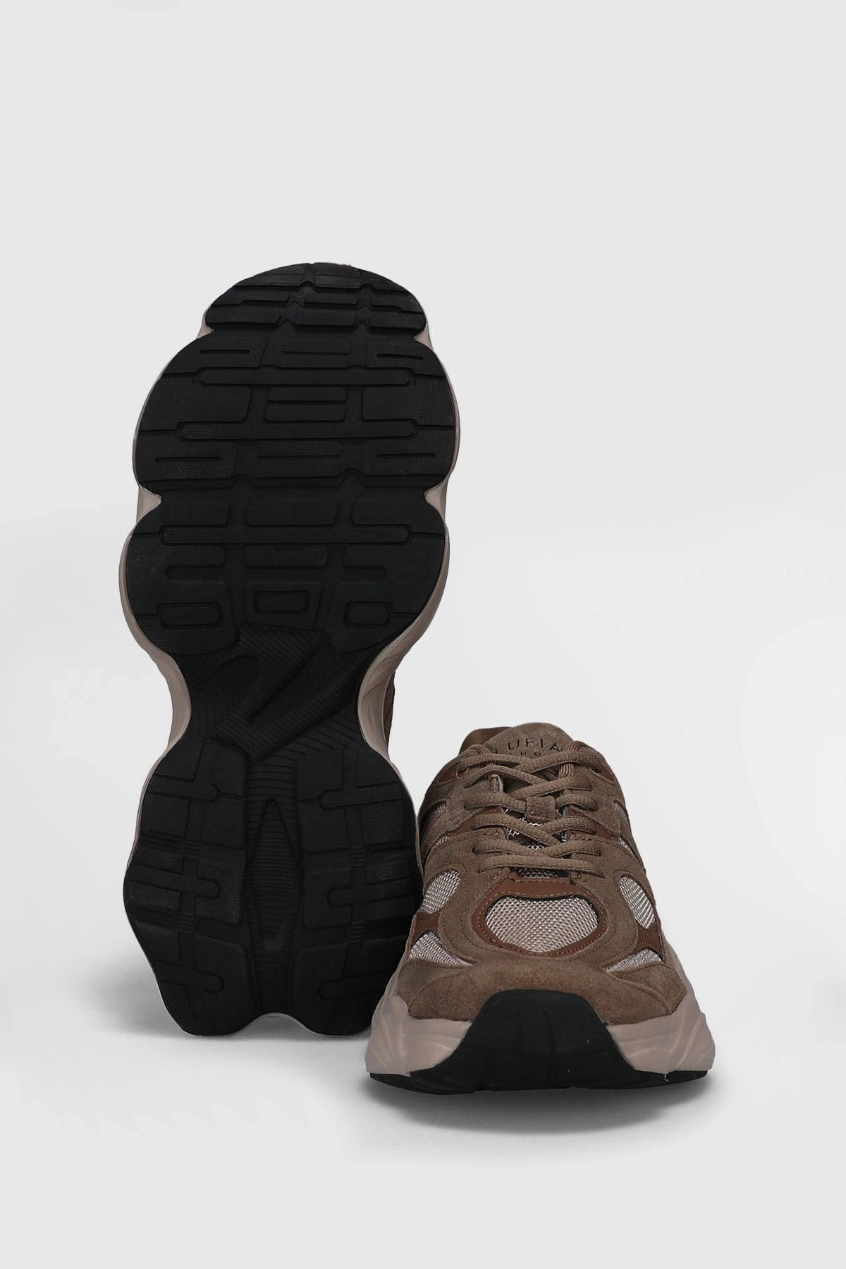 LUFIAN MARK ERKEK HAKİKİ DERİ SNEAKER AYAKKABI KUM