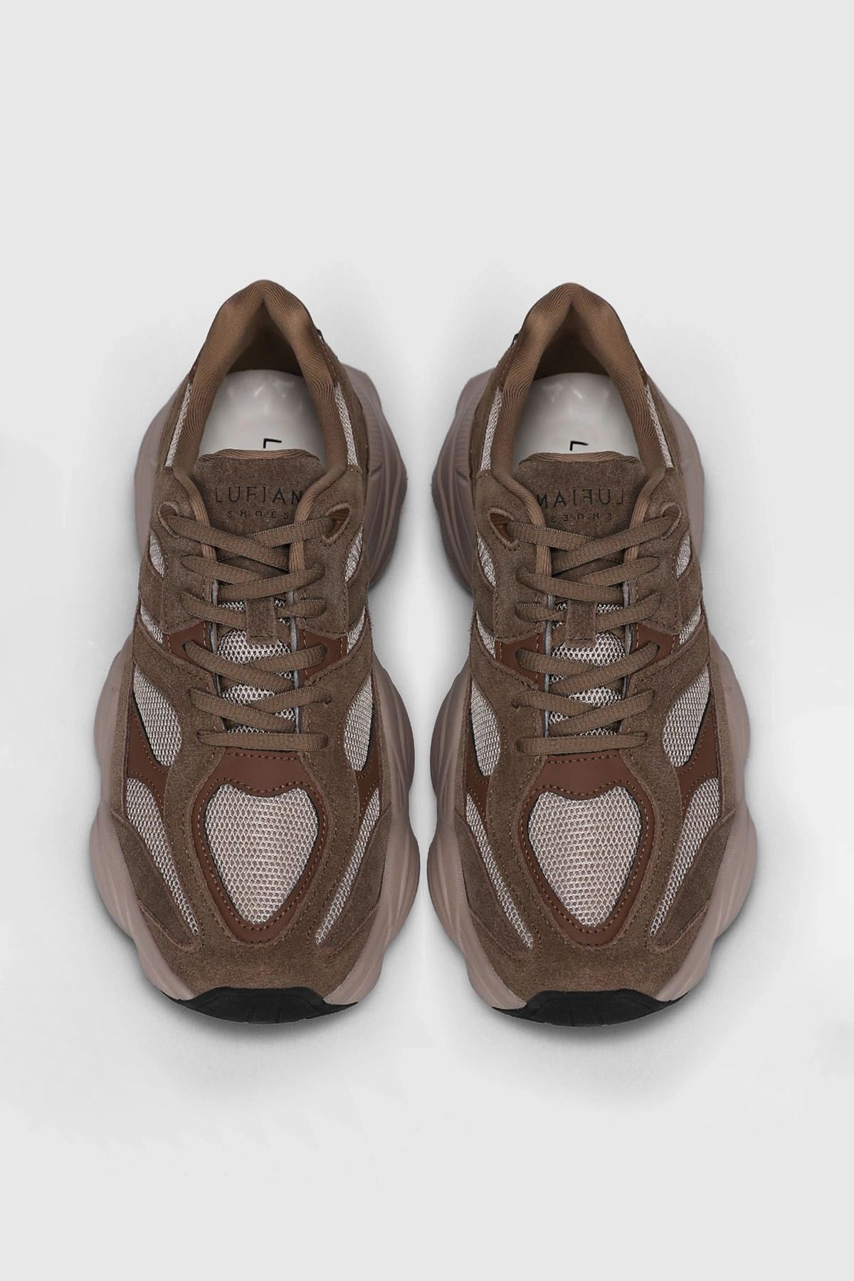 LUFIAN MARK ERKEK HAKİKİ DERİ SNEAKER AYAKKABI KUM