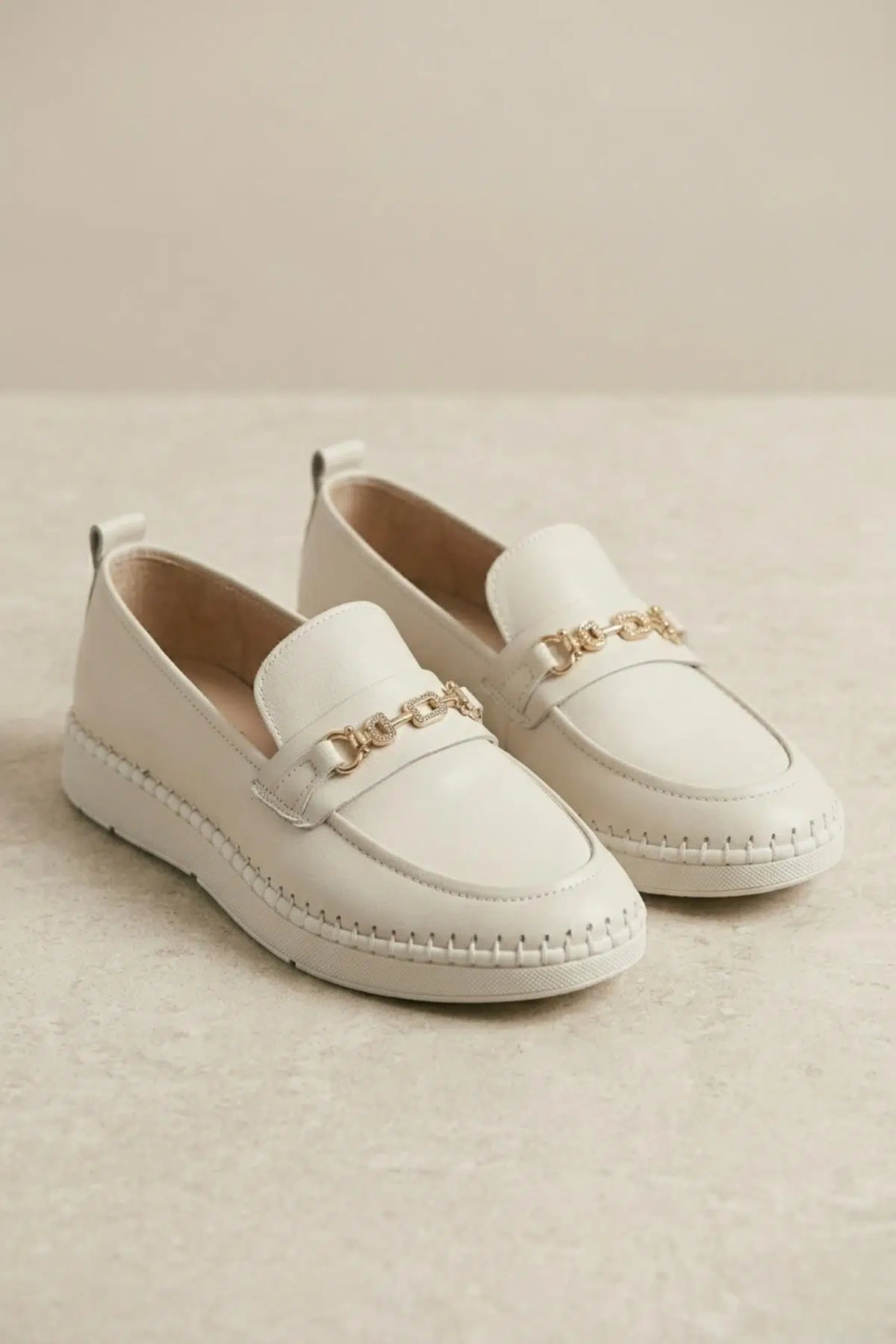 VOYAGER Z540 KADIN DERİ COMFORT GÜNLÜK AYAKKABI BEJ