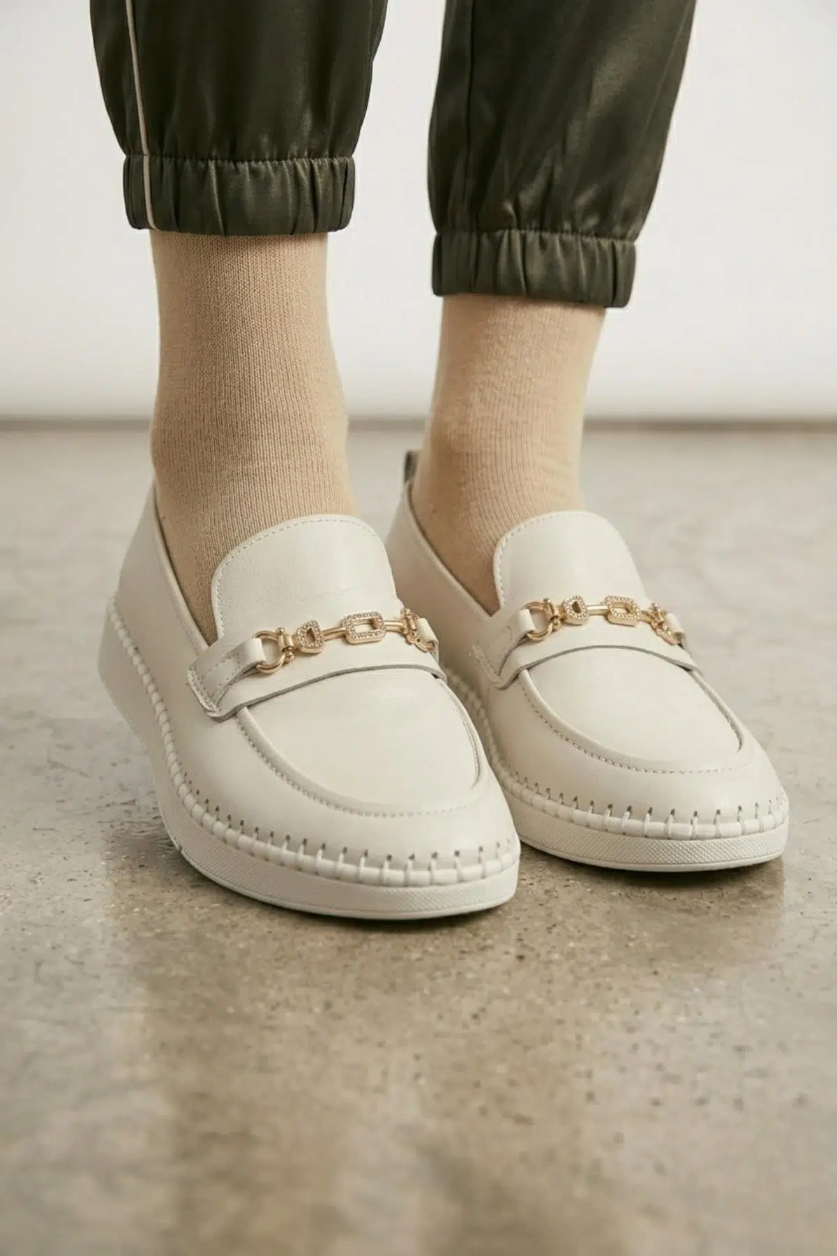 VOYAGER Z540 KADIN DERİ COMFORT GÜNLÜK AYAKKABI BEJ